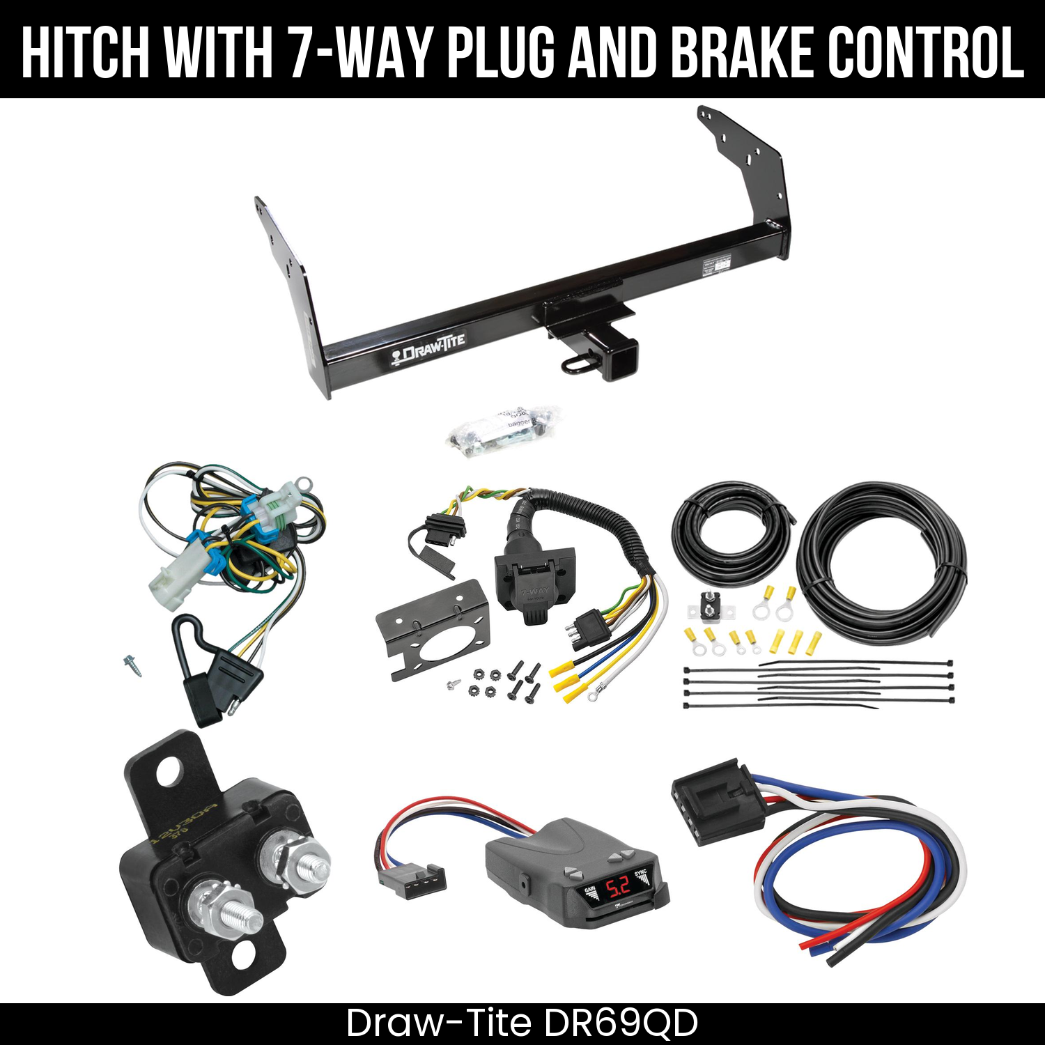 Trailer Hitch , 7-Way , Tekonsha Brakeman IV Brake Control