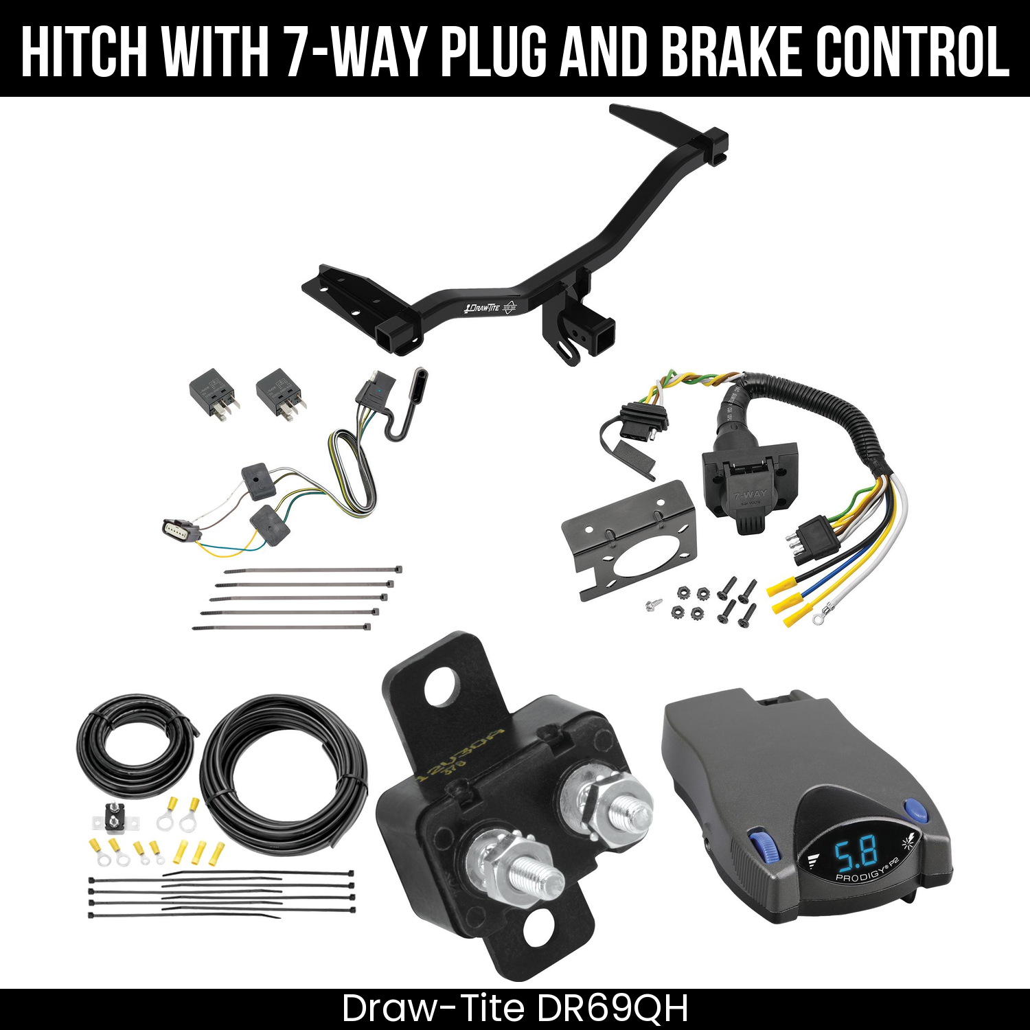 Trailer Hitch , 7-Way , Tekonsha Prodigy P2 Brake Control