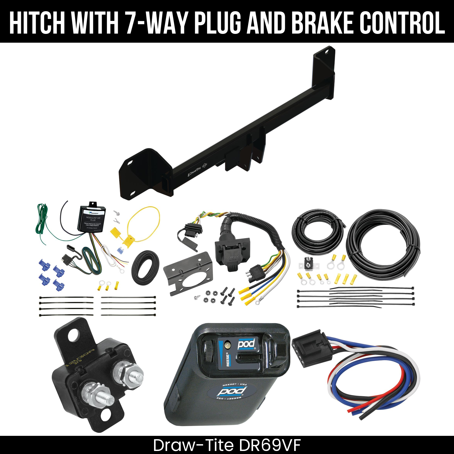 Trailer Hitch , 7-Way , Reese POD Brake Control