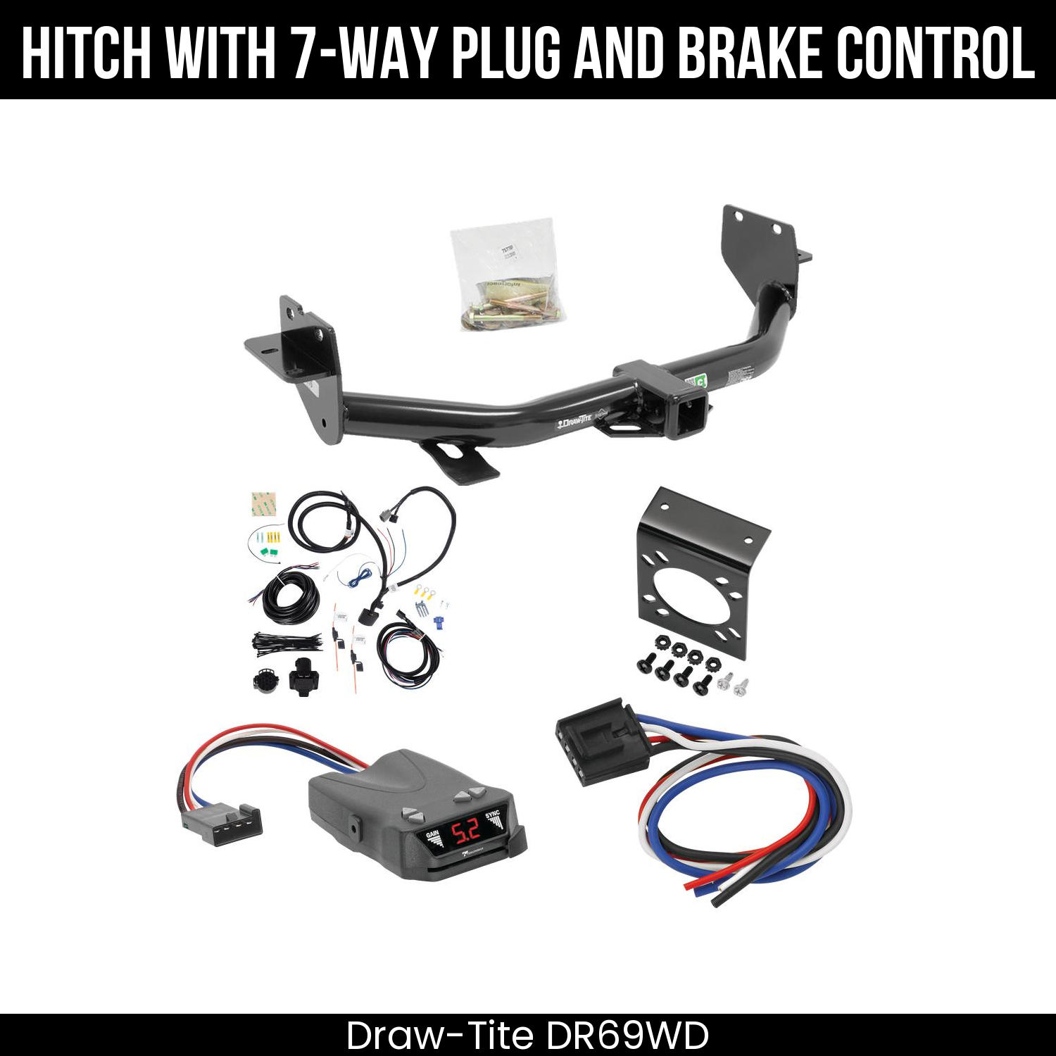 Trailer Hitch , 7-Way , Tekonsha Brakeman IV Brake Control
