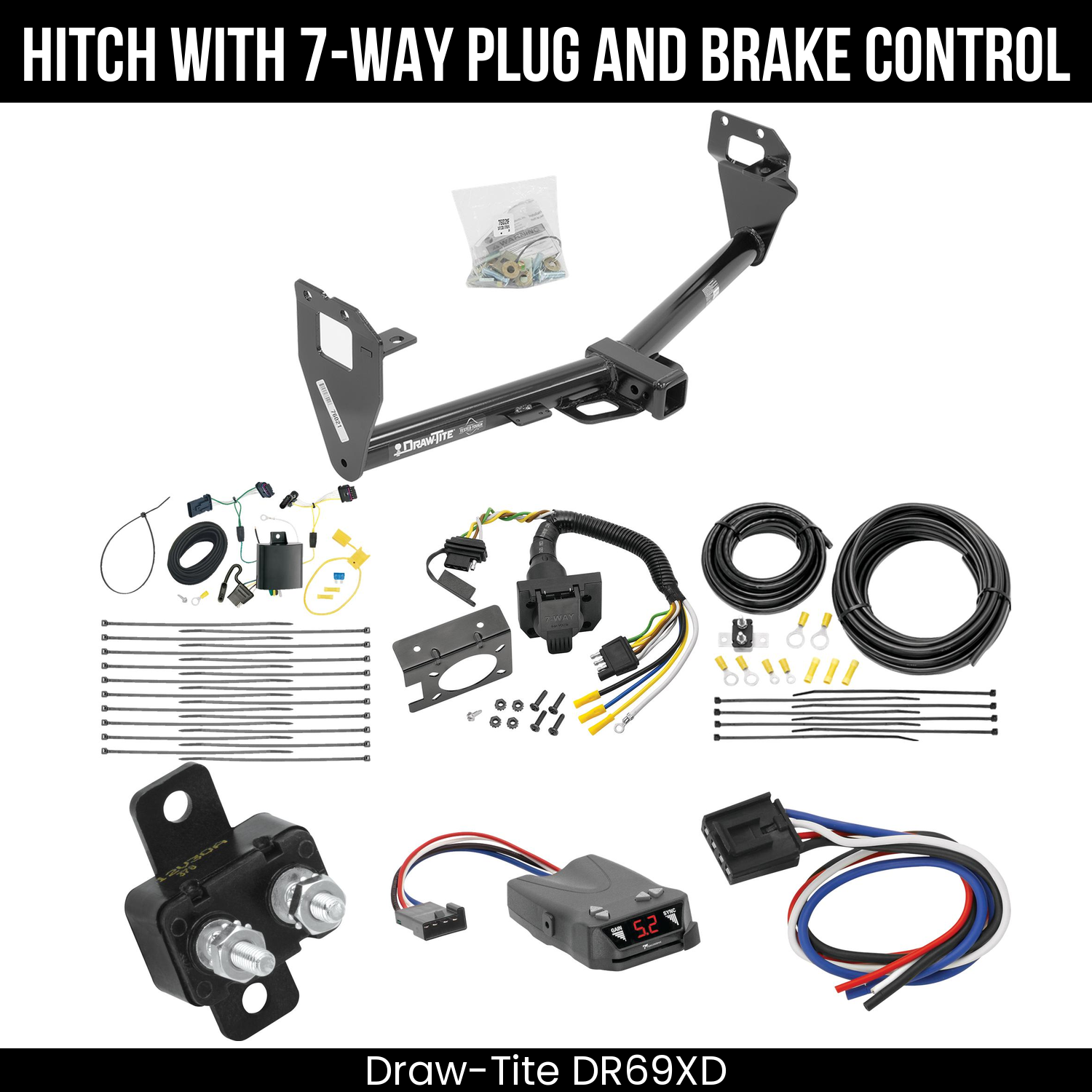 Trailer Hitch , 7-Way , Tekonsha Brakeman IV Brake Control