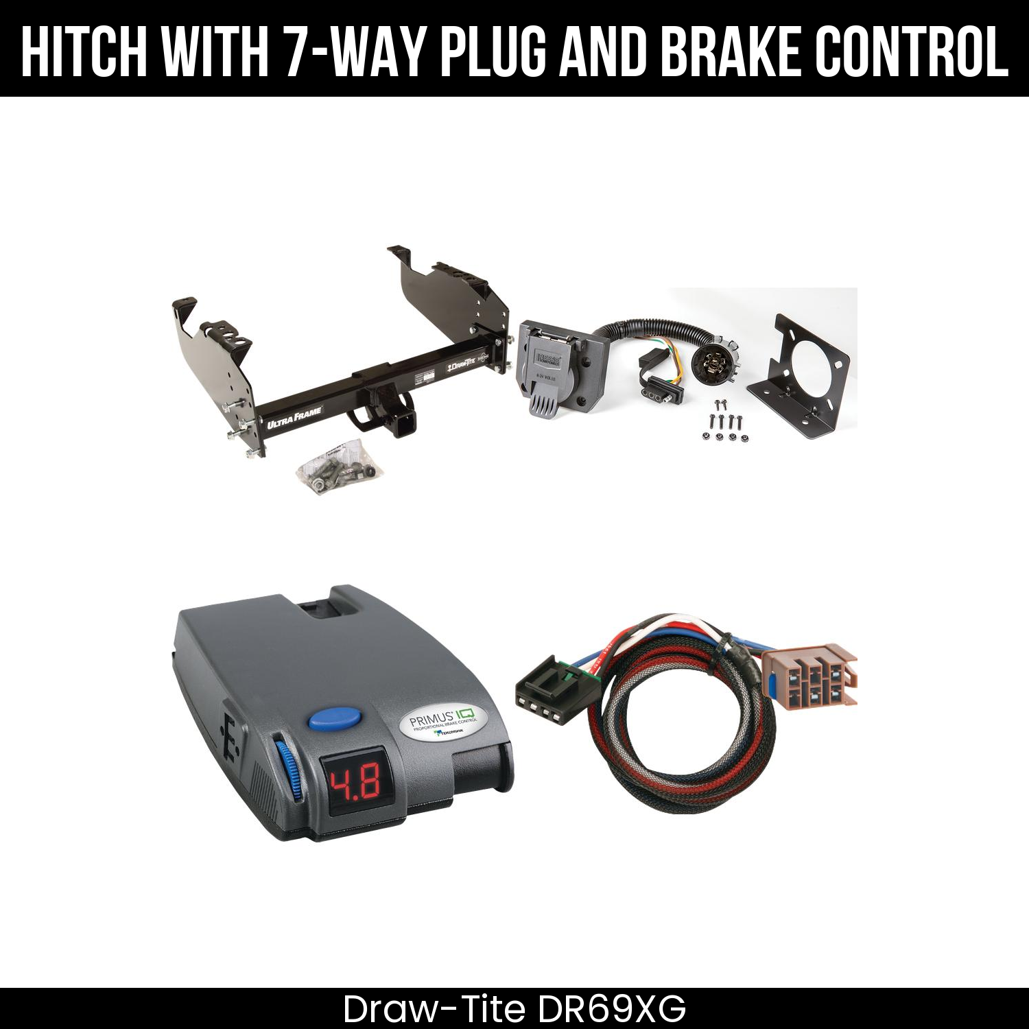 Trailer Hitch , 7-Way , Tekonsha Primus IQ Brake Control