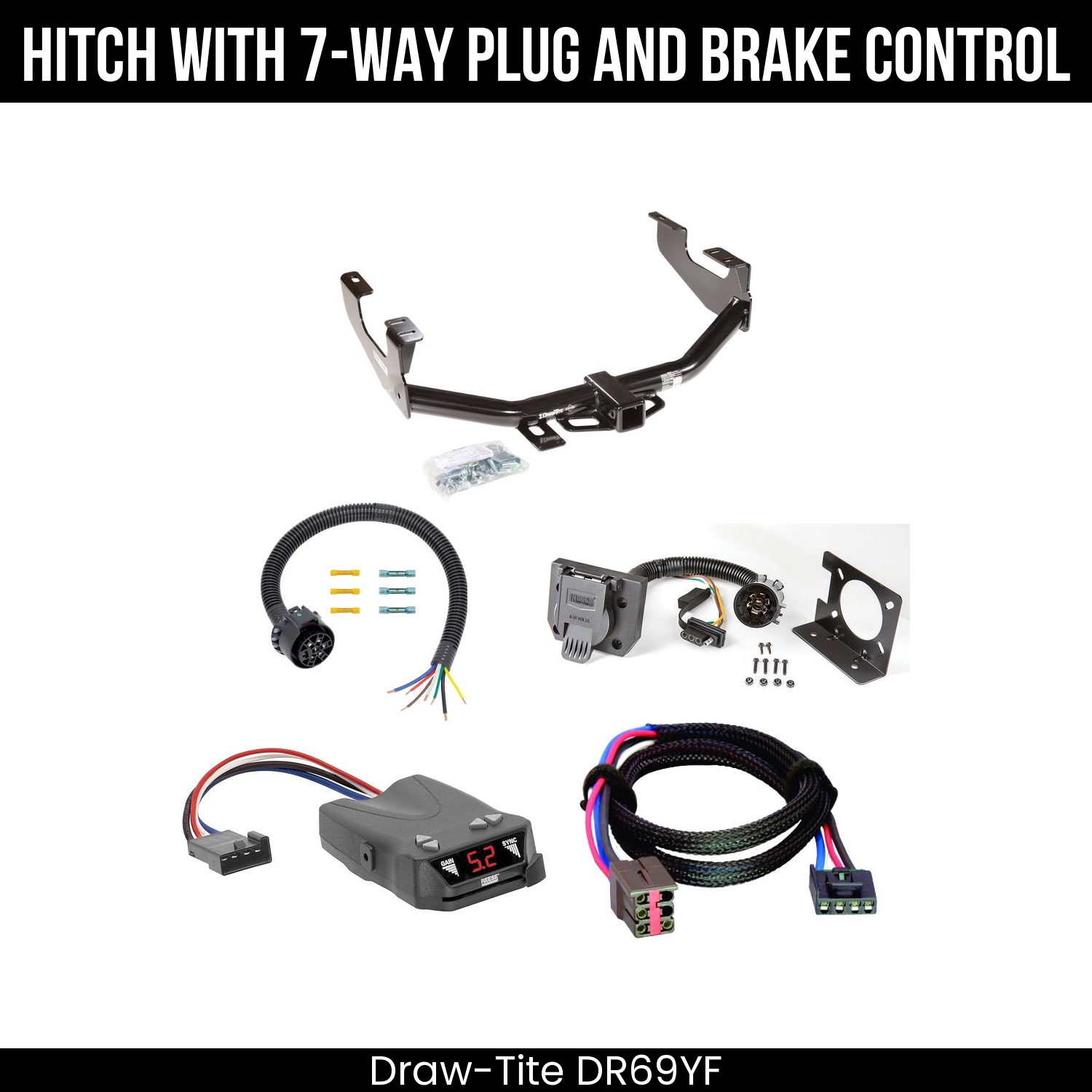 Trailer Hitch , 7-Way , Reese Brakeman IV Brake Control