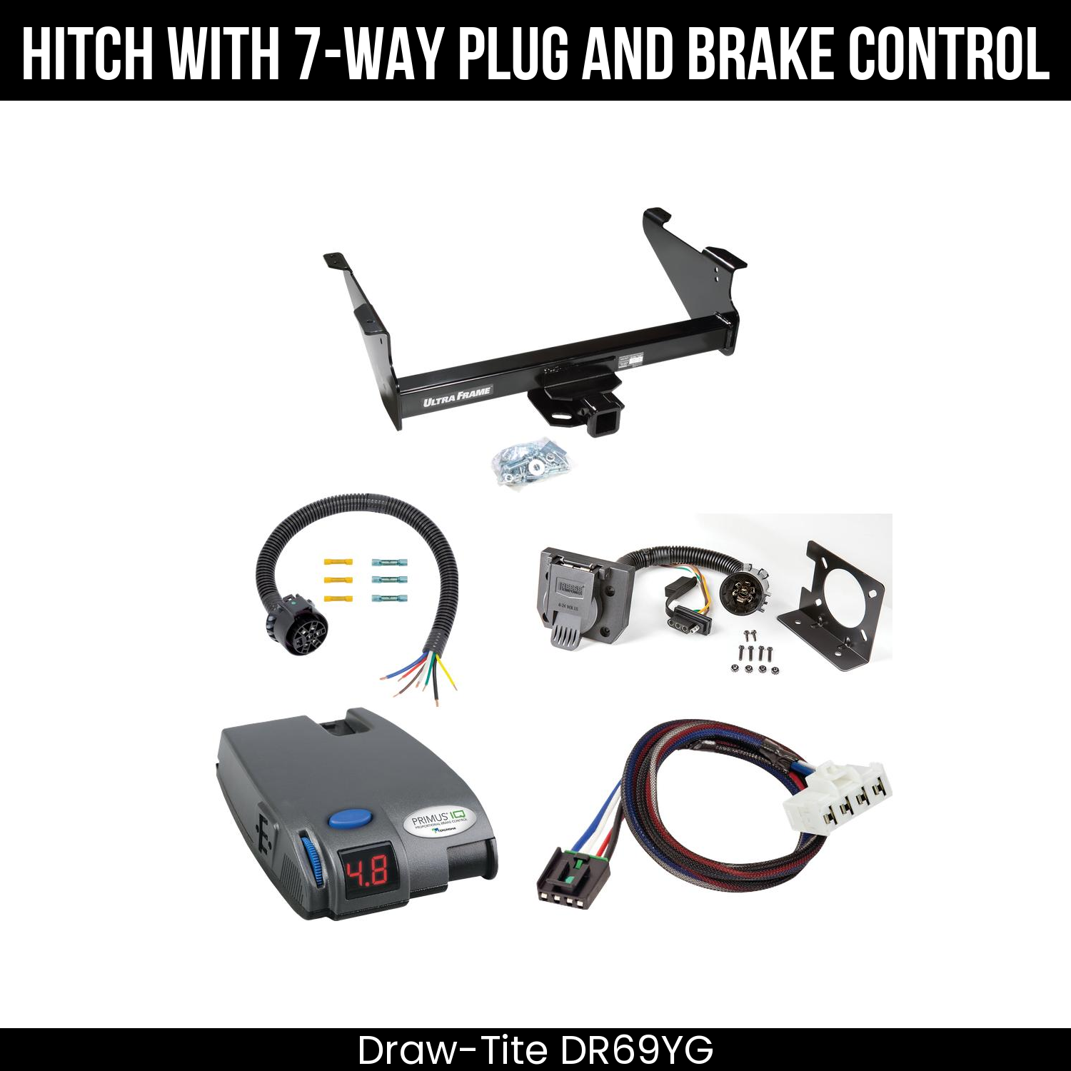 Trailer Hitch , 7-Way , Tekonsha Primus IQ Brake Control