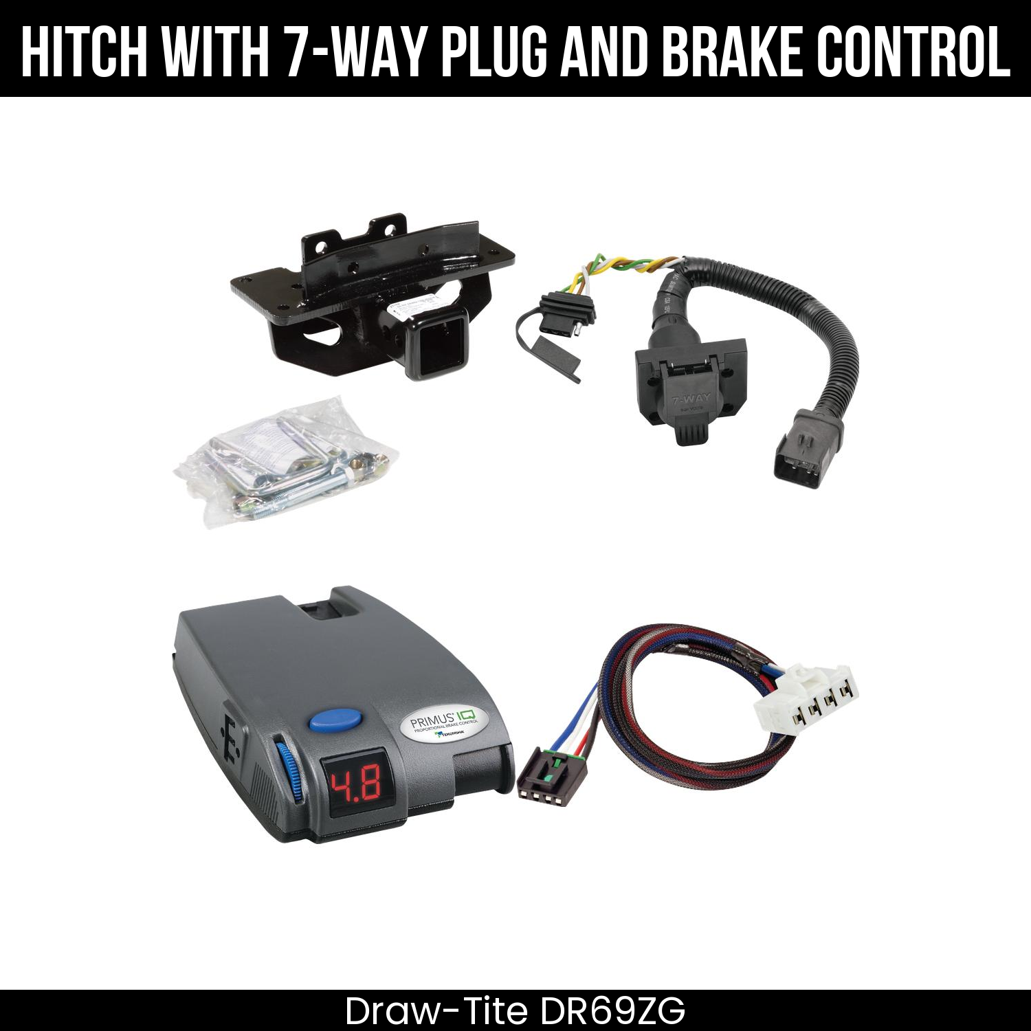 Trailer Hitch , 7-Way , Tekonsha Primus IQ Brake Control