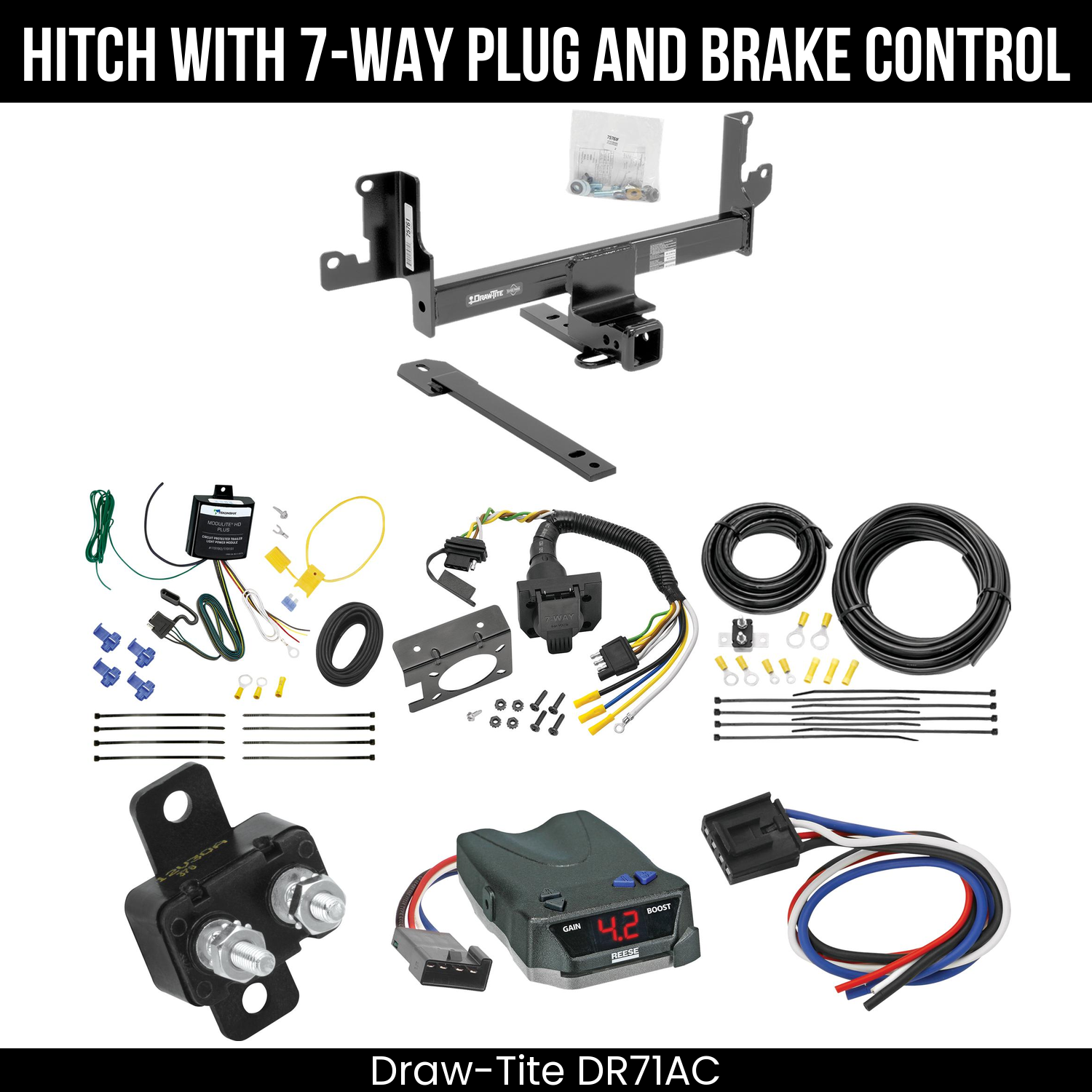 Trailer Hitch , 7-Way , Reese Brake EVN Control
