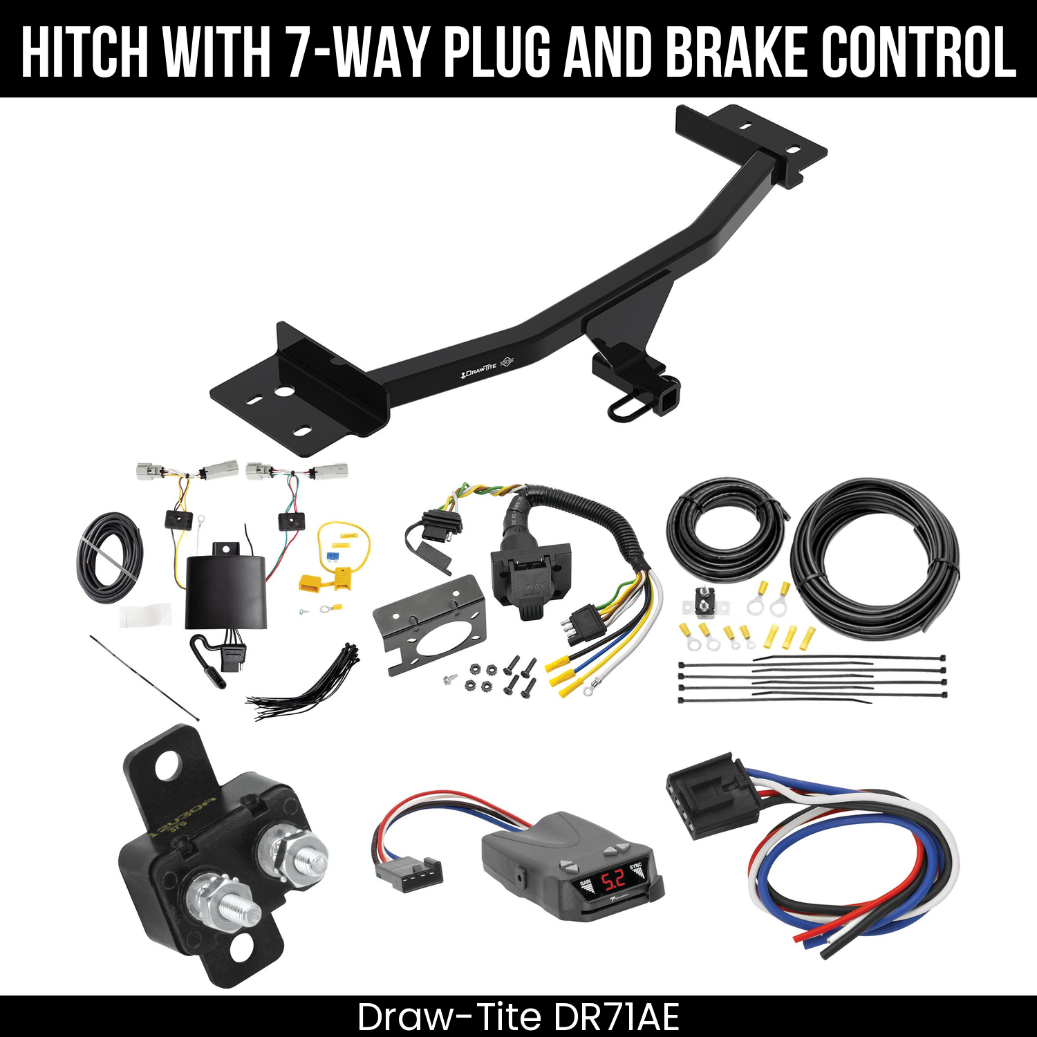 Trailer Hitch , 7-Way , Tekonsha Brakeman IV Brake Control