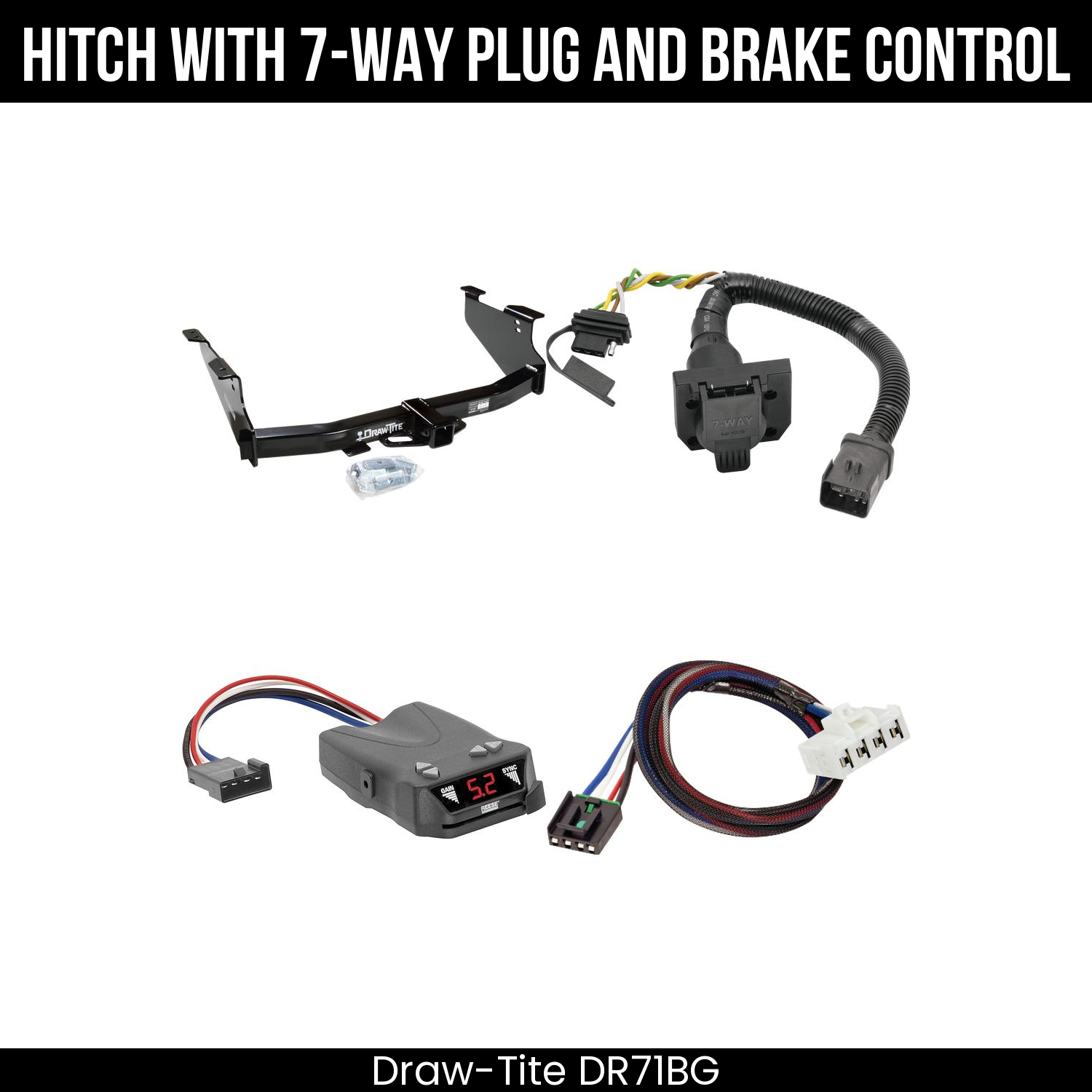 Trailer Hitch , 7-Way , Reese Brakeman IV Brake Control