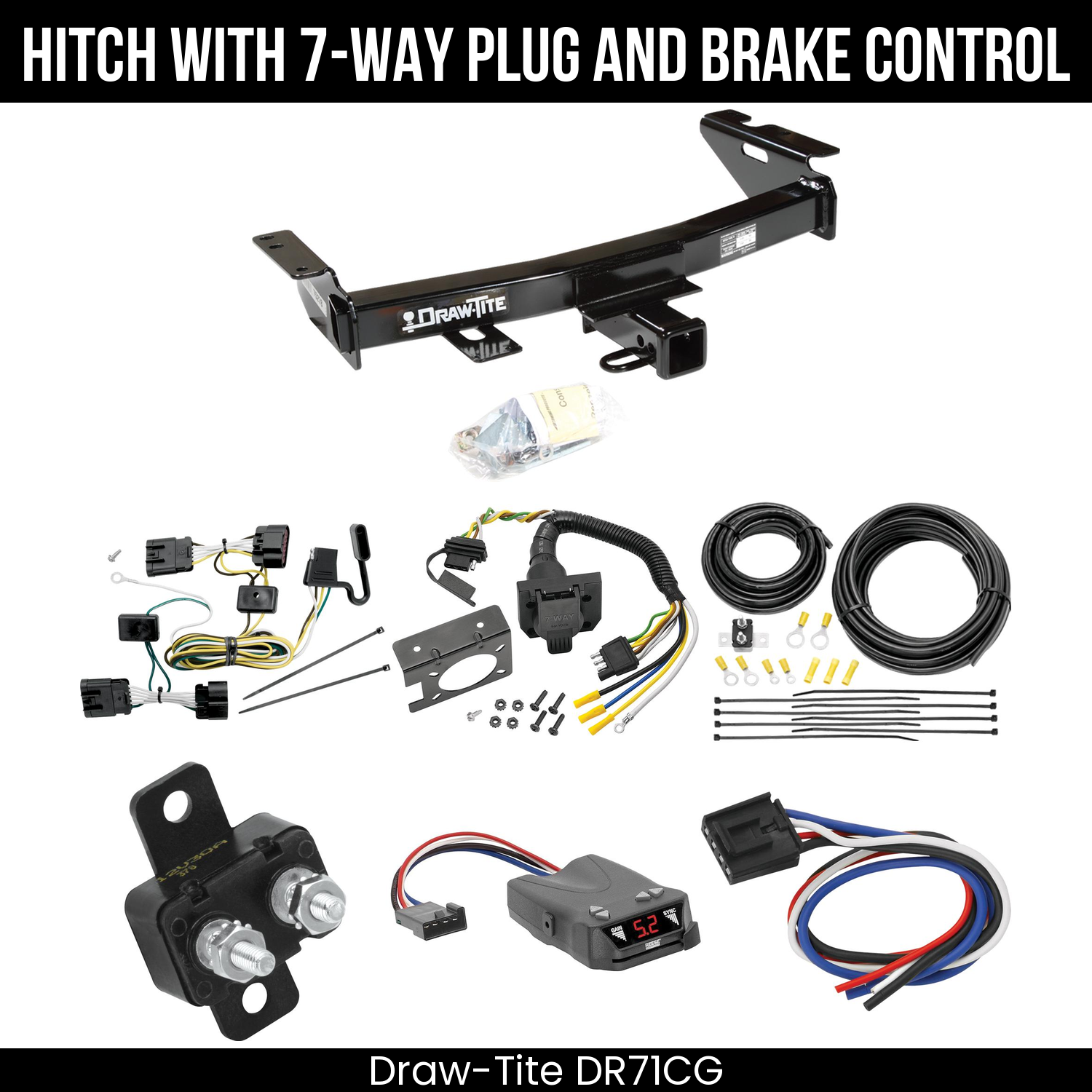 Trailer Hitch , 7-Way , Reese Brakeman IV Brake Control