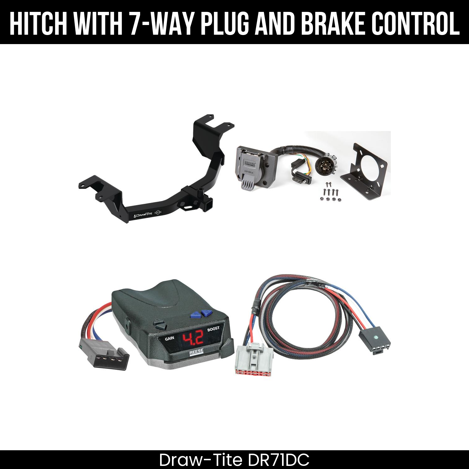 Trailer Hitch , 7-Way , Reese Brake EVN Control