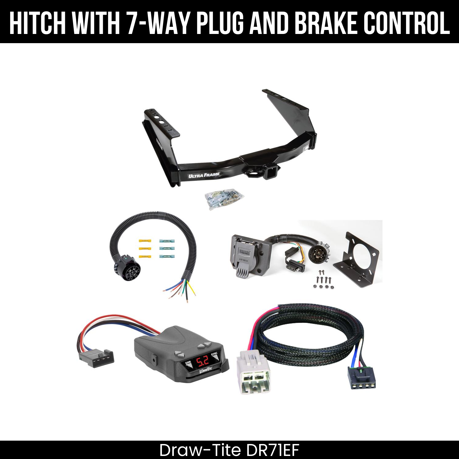 Trailer Hitch , 7-Way , Draw-Tite Activator IV Brake Control