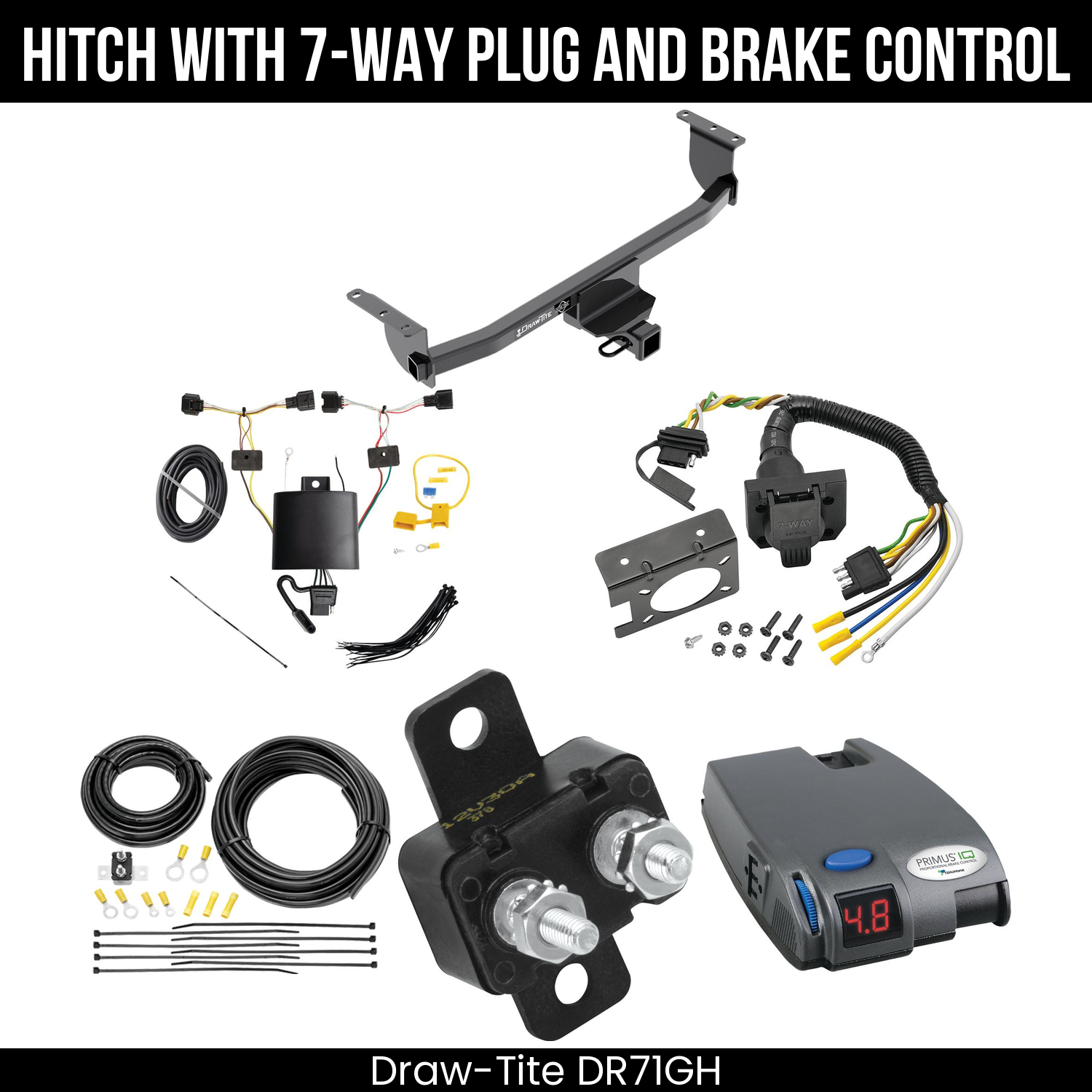 Trailer Hitch , 7-Way , Tekonsha Primus IQ Brake Control