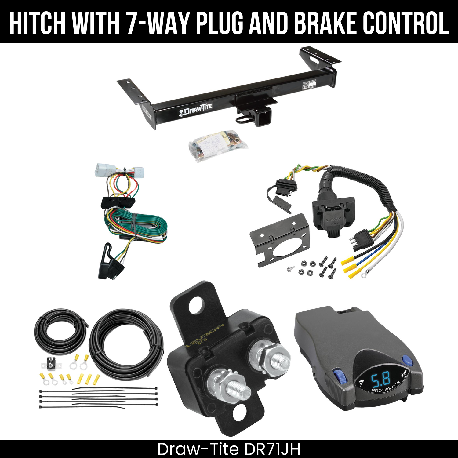 Trailer Hitch , 7-Way , Tekonsha Prodigy P2 Brake Control