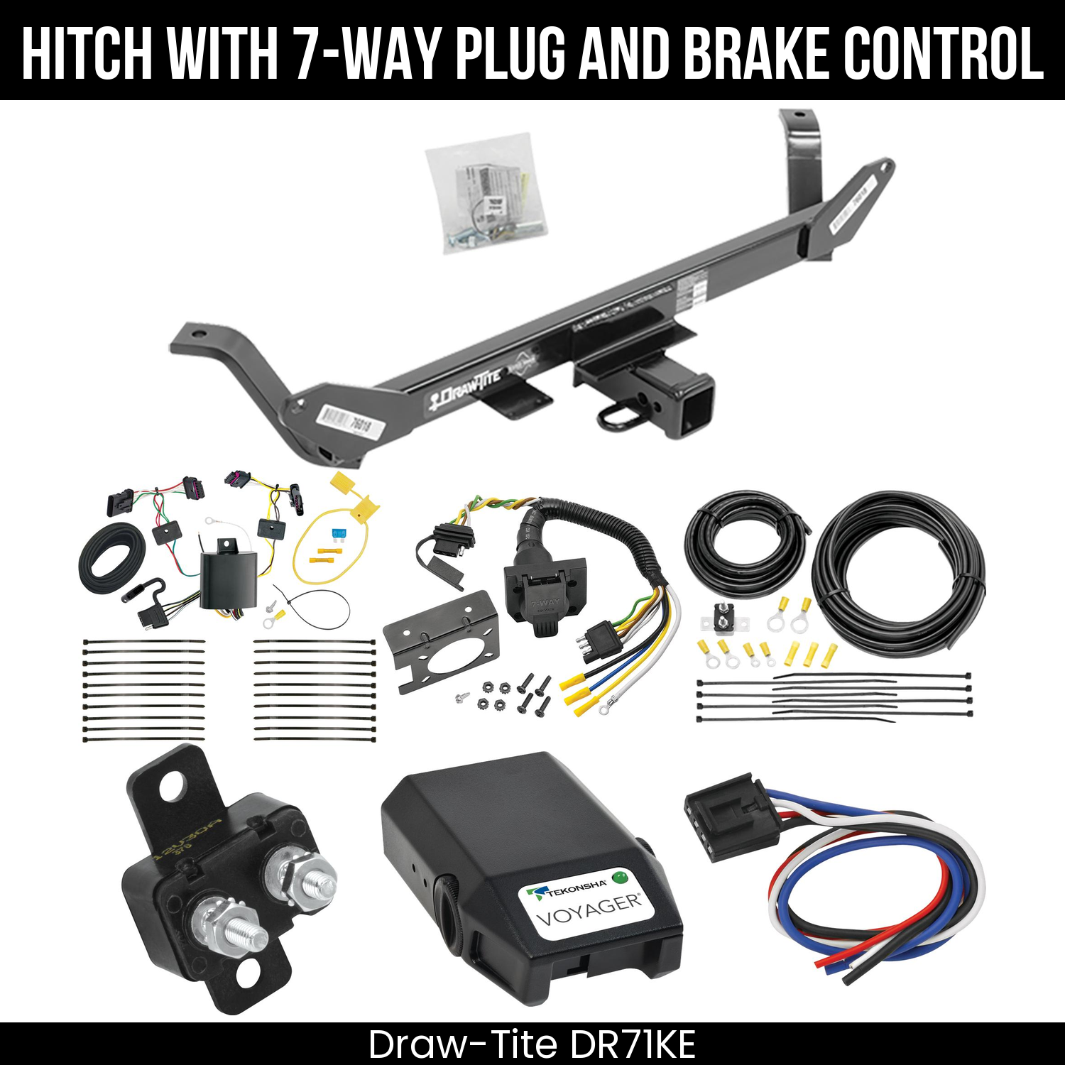Trailer Hitch , 7-Way , Tekonsha Voyager Brake Control