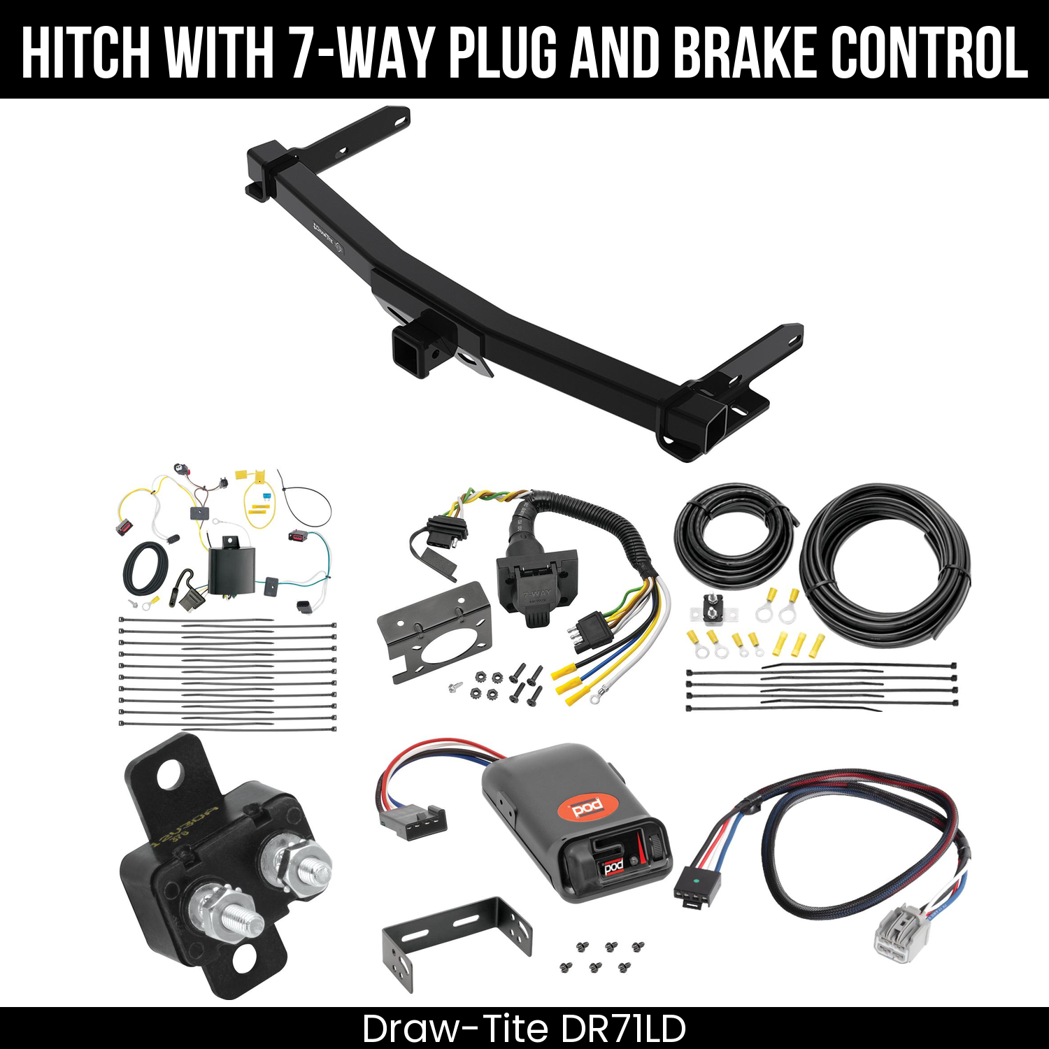 Trailer Hitch , 7-Way , Pro Series POD Brake Control