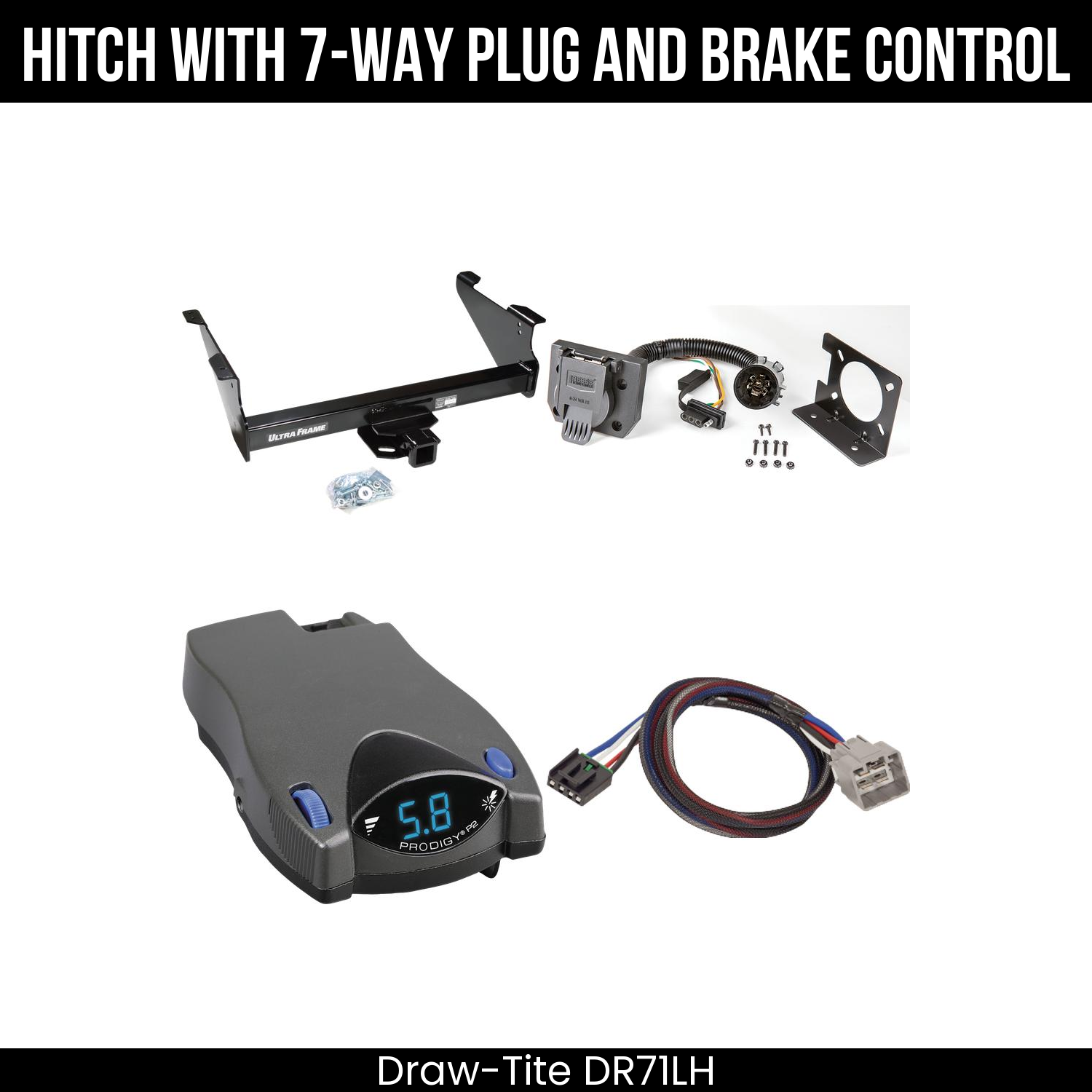 Trailer Hitch , 7-Way , Tekonsha Prodigy P2 Brake Control