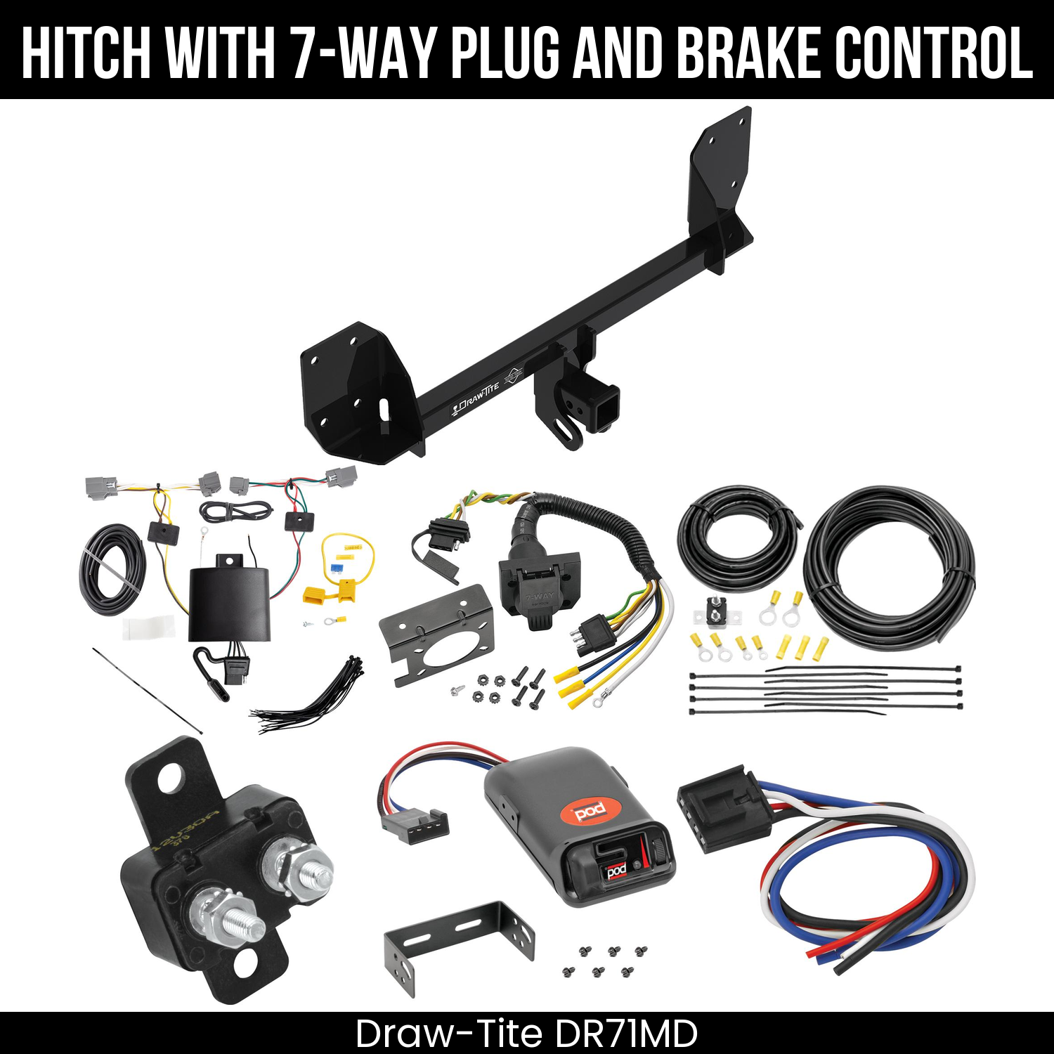 Trailer Hitch , 7-Way , Pro Series POD Brake Control