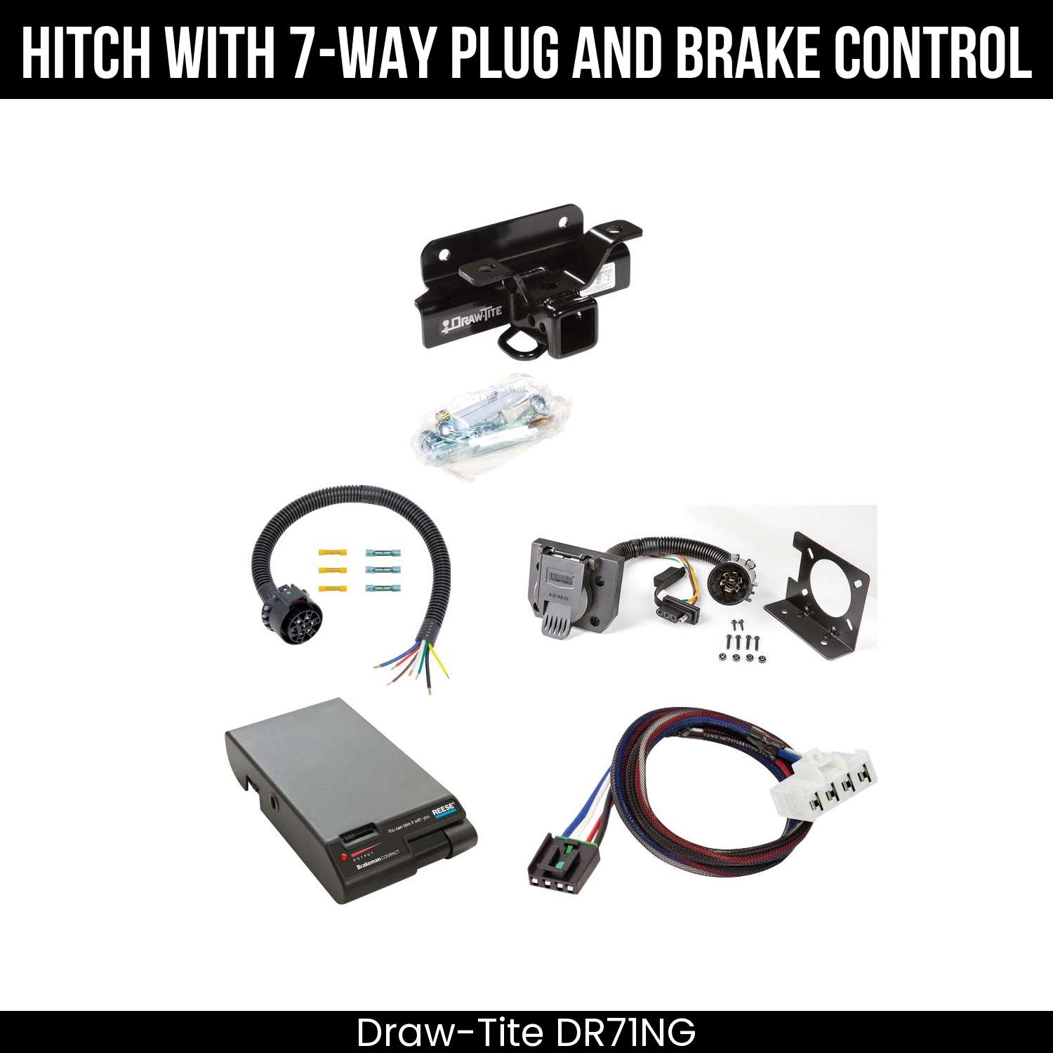 Trailer Hitch , 7-Way , Reese Brakeman Brake Control