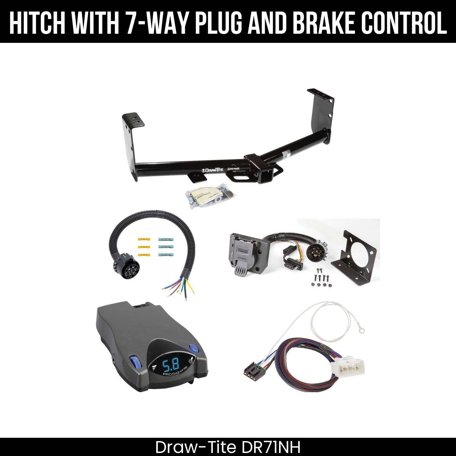 Trailer Hitch , 7-Way , Tekonsha Prodigy P2 Brake Control