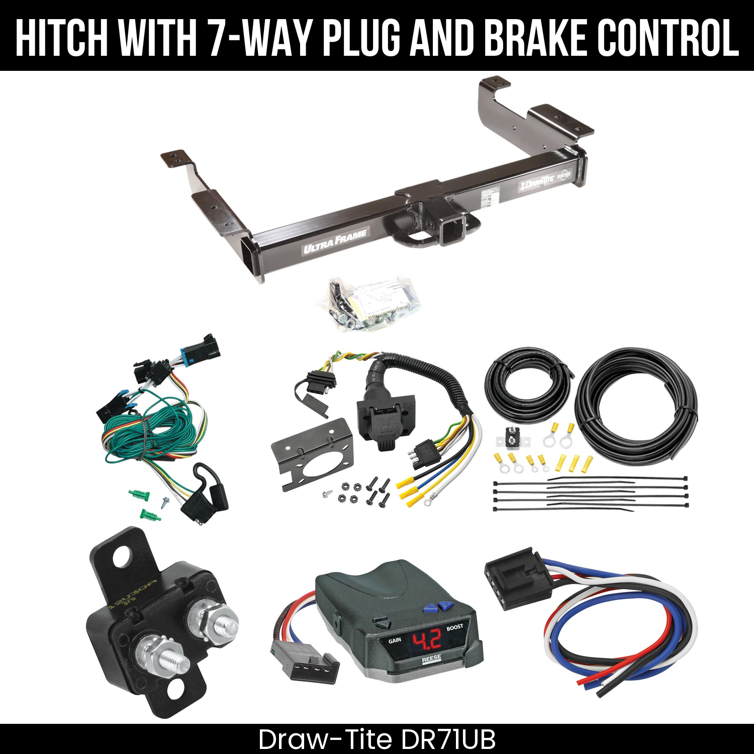 Trailer Hitch , 7-Way , Reese Brake EVN Control