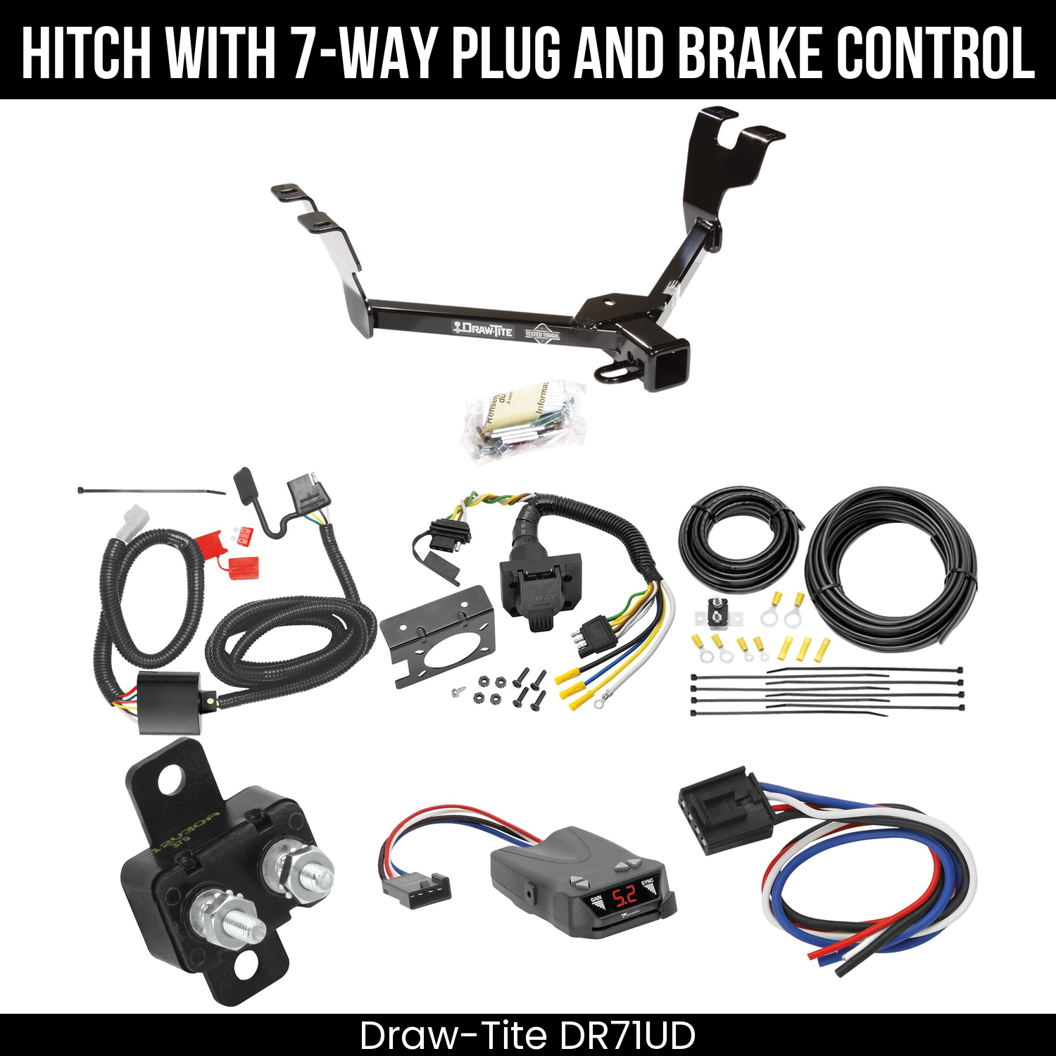 Trailer Hitch , 7-Way , Tekonsha Brakeman IV Brake Control