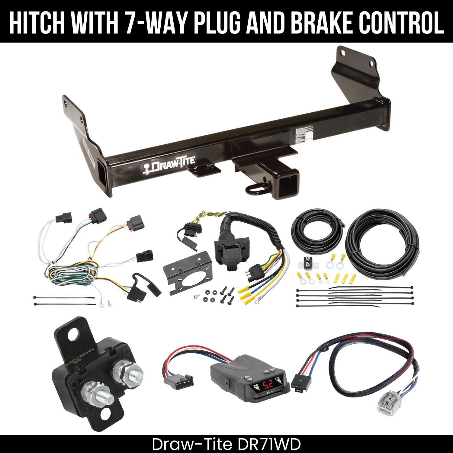 Trailer Hitch , 7-Way , Tekonsha Brakeman IV Brake Control