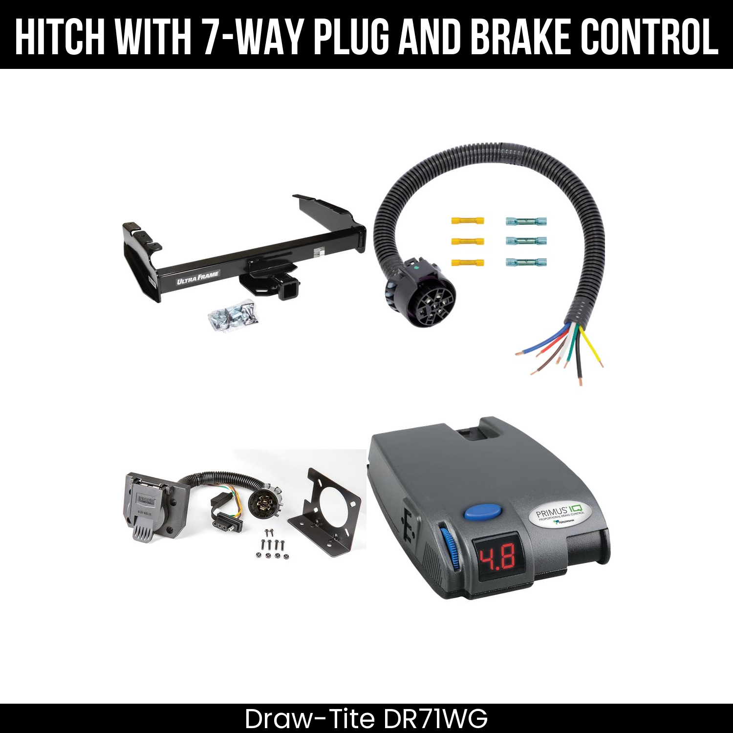 Trailer Hitch , 7-Way , Tekonsha Primus IQ Brake Control