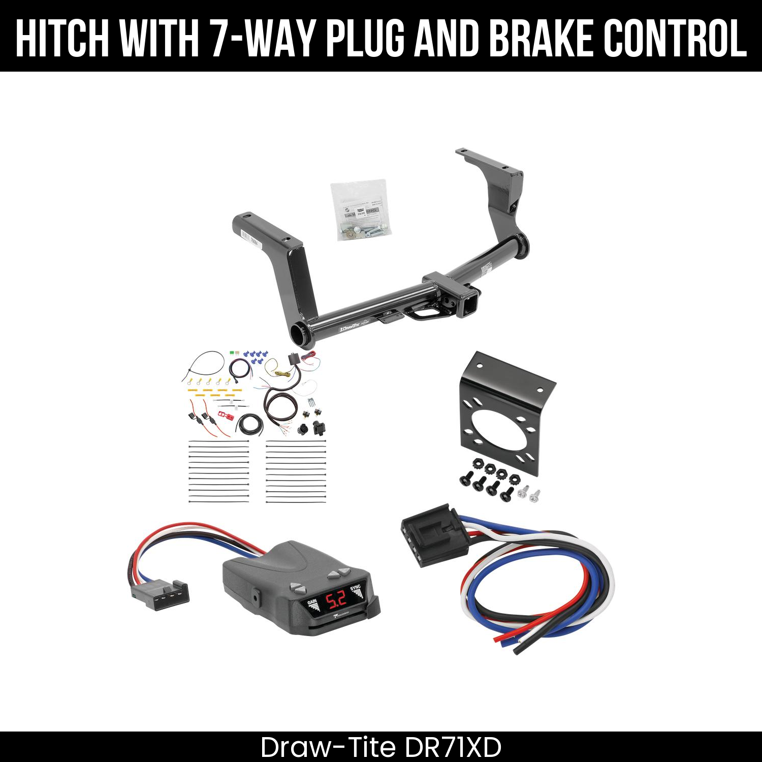 Trailer Hitch , 7-Way , Tekonsha Brakeman IV Brake Control