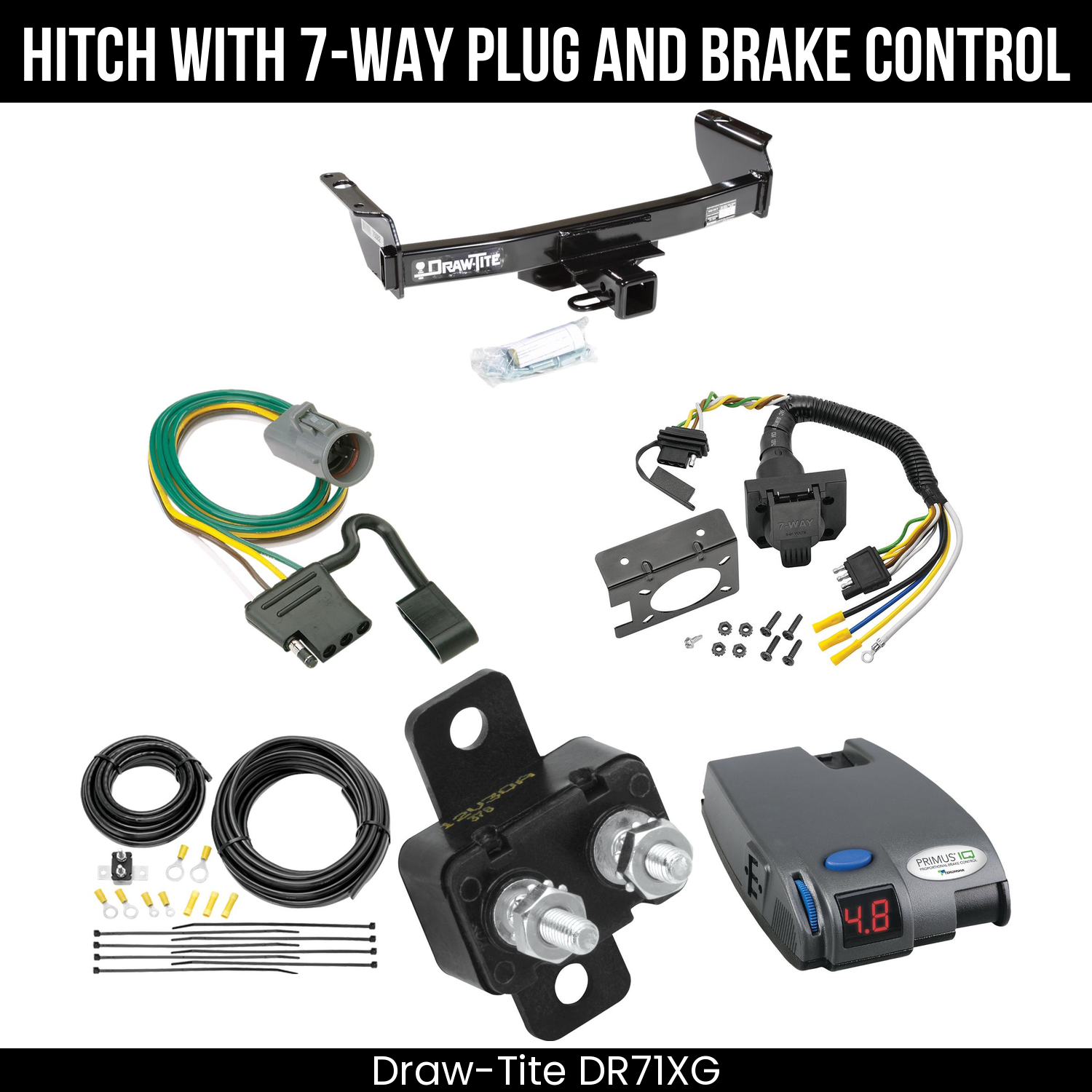 Trailer Hitch , 7-Way , Tekonsha Primus IQ Brake Control