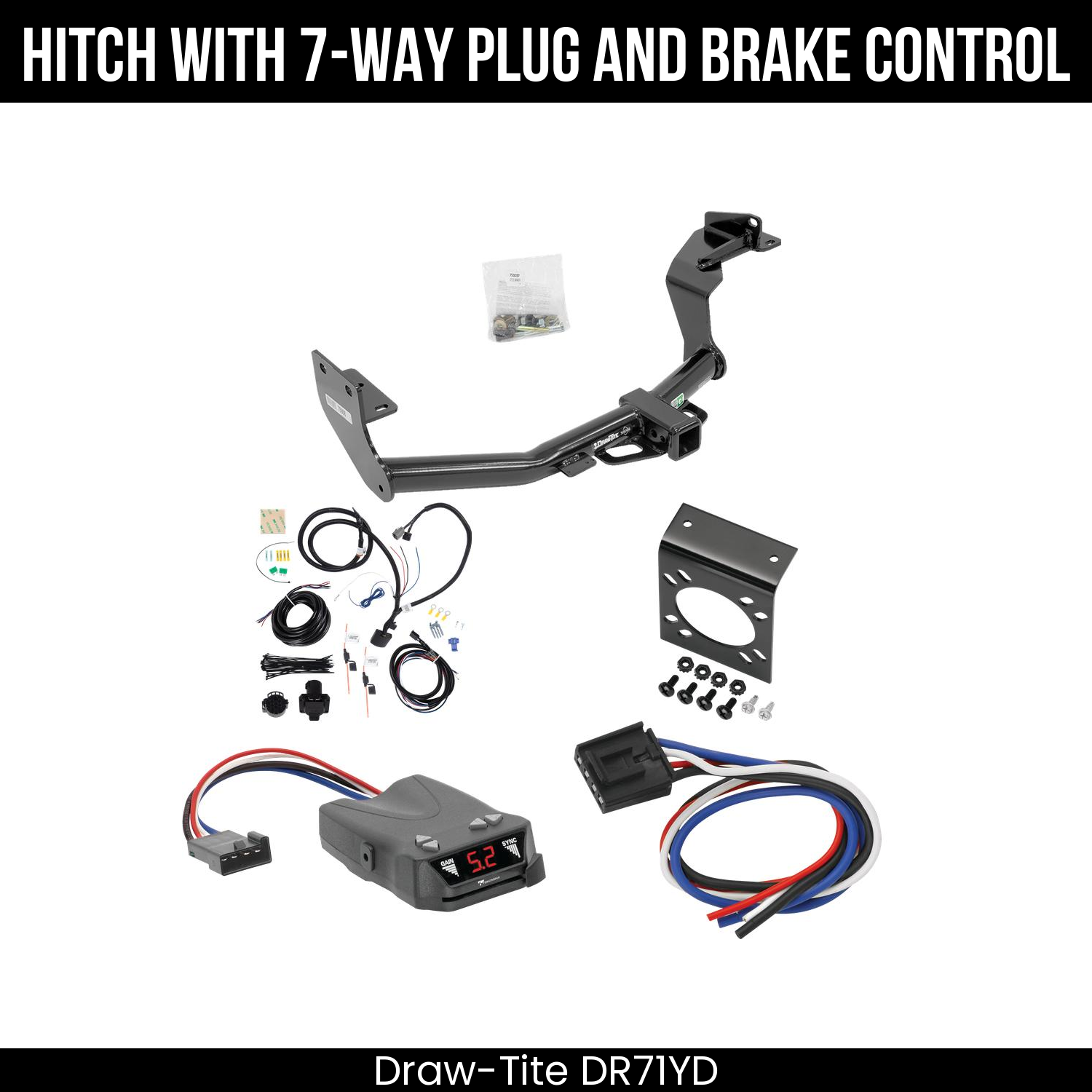 Trailer Hitch , 7-Way , Tekonsha Brakeman IV Brake Control