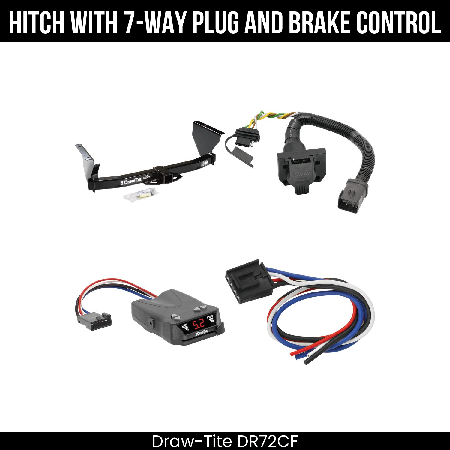 Trailer Hitch , 7-Way , Draw-Tite Activator IV Brake Control