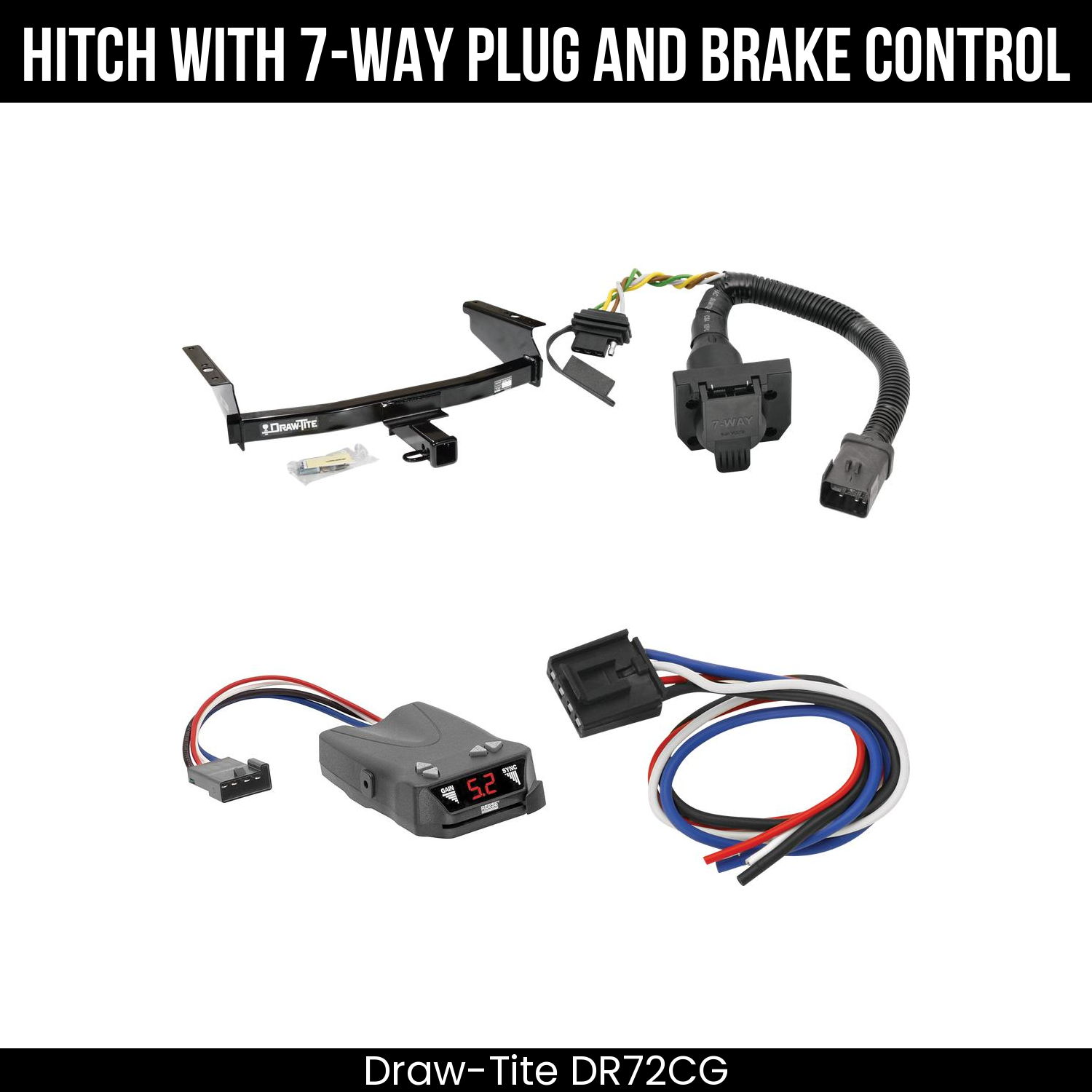 Trailer Hitch , 7-Way , Reese Brakeman IV Brake Control
