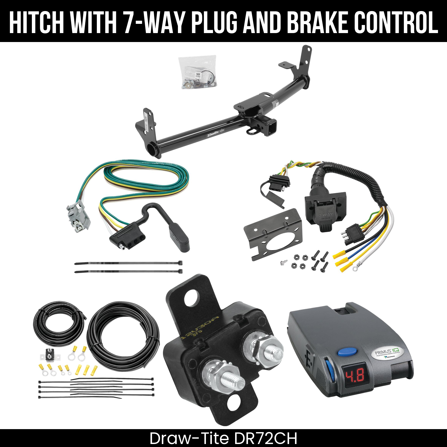 Trailer Hitch , 7-Way , Tekonsha Primus IQ Brake Control
