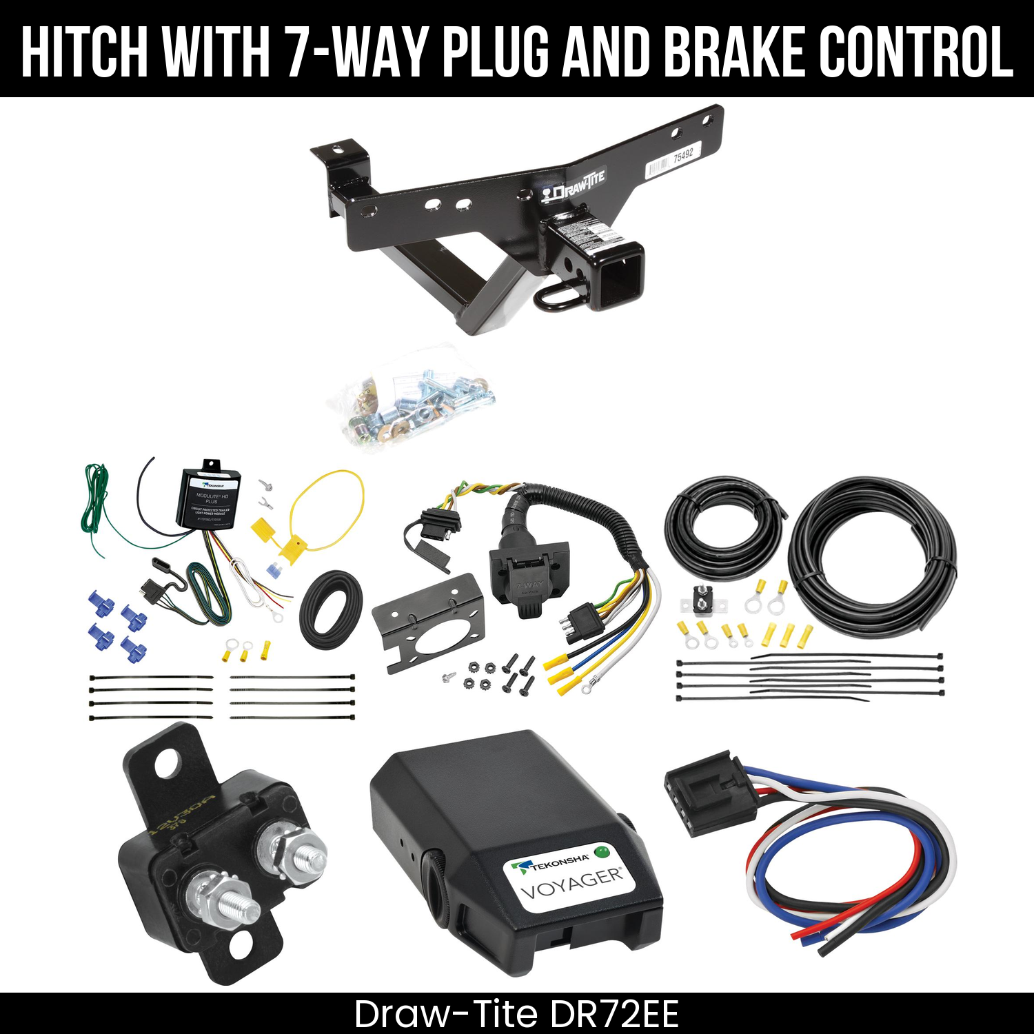Trailer Hitch , 7-Way , Tekonsha Voyager Brake Control