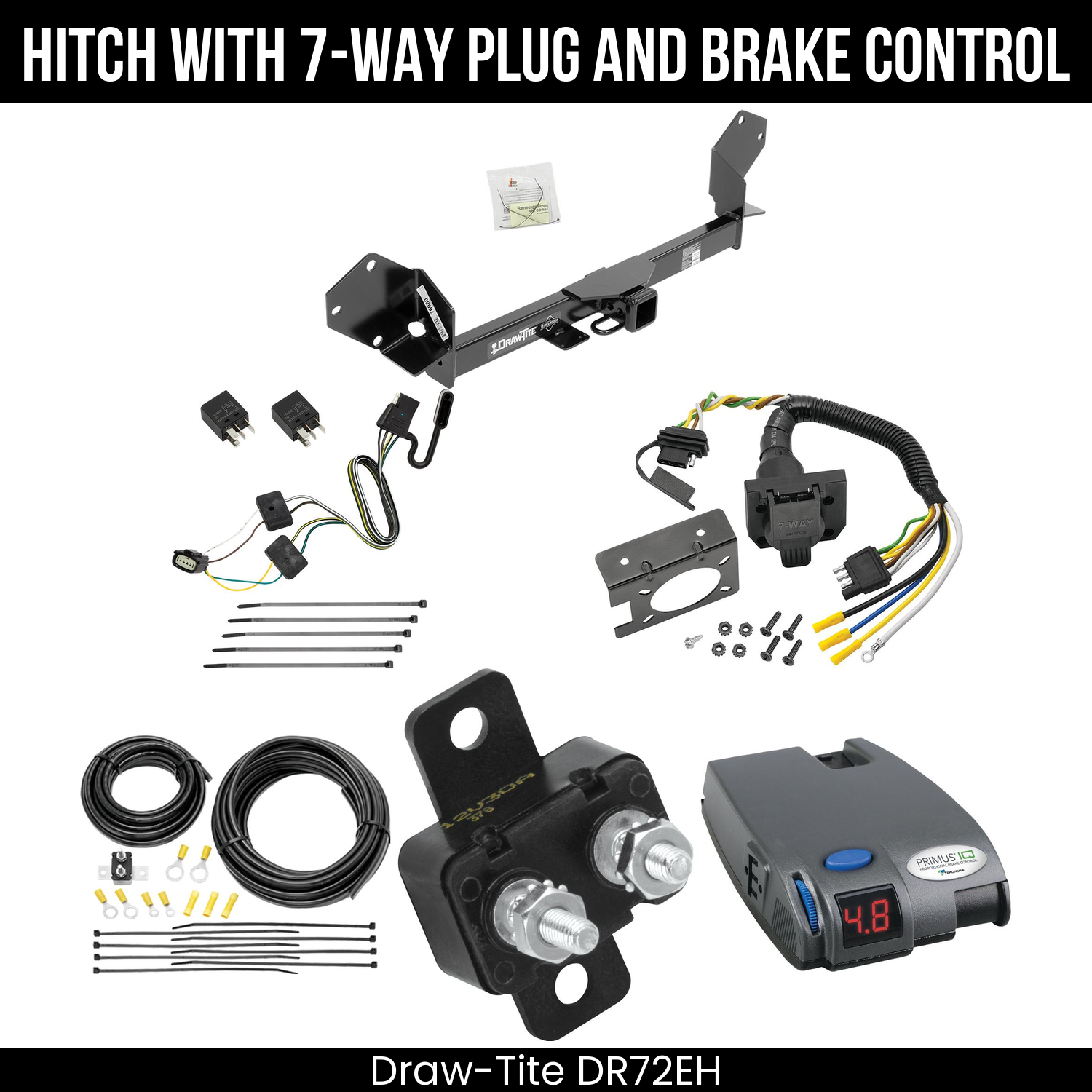 Trailer Hitch , 7-Way , Tekonsha Primus IQ Brake Control