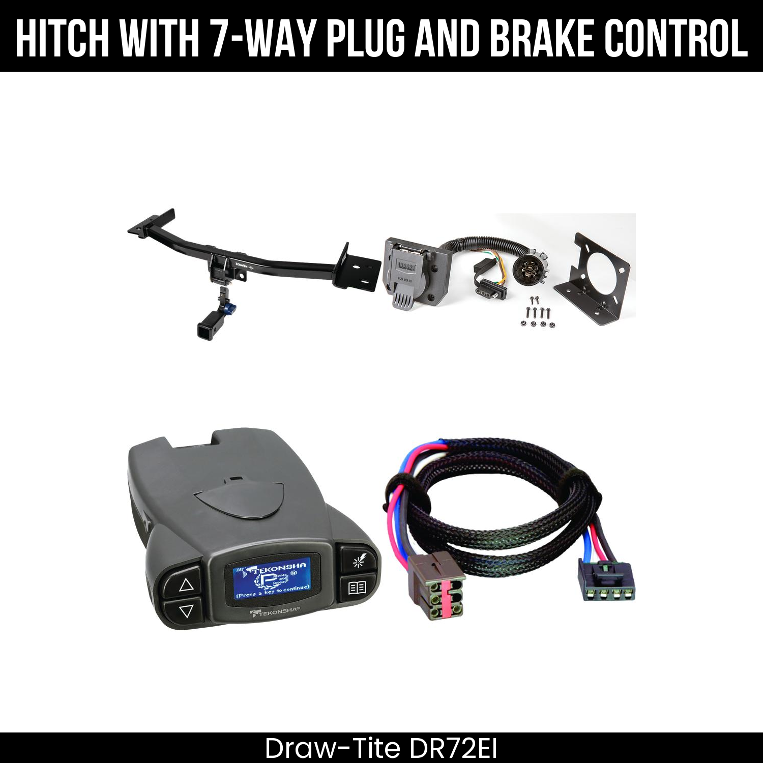 Trailer Hitch , 7-Way , Tekonsha Prodigy P3 Brake Control