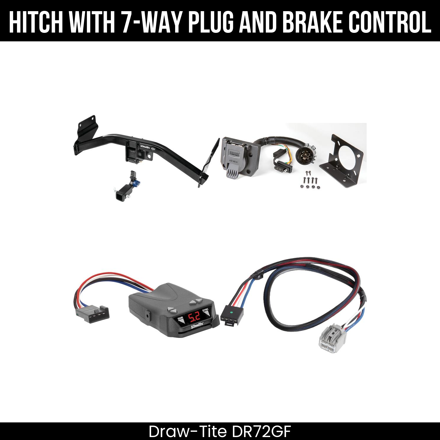 Trailer Hitch , 7-Way , Draw-Tite Activator IV Brake Control