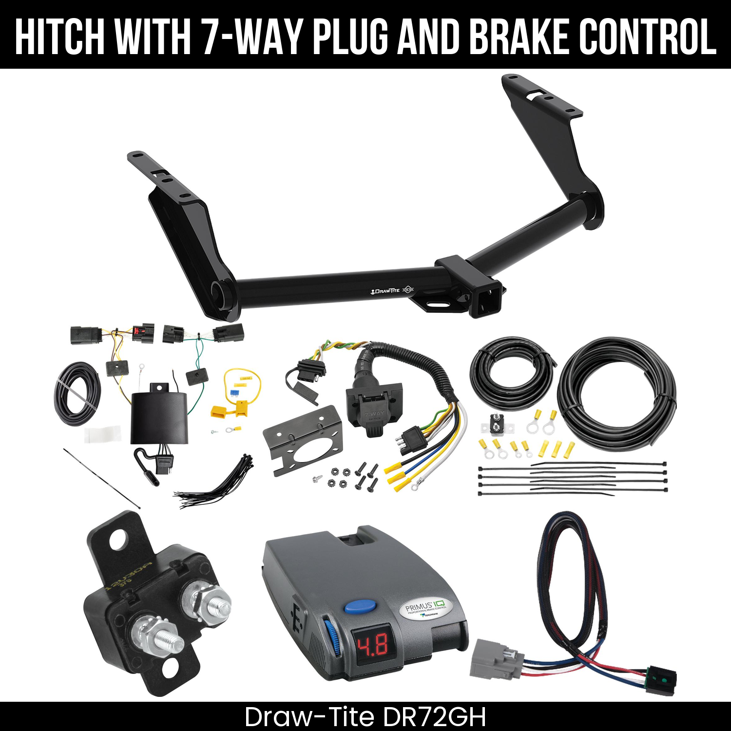 Trailer Hitch , 7-Way , Tekonsha Primus IQ Brake Control