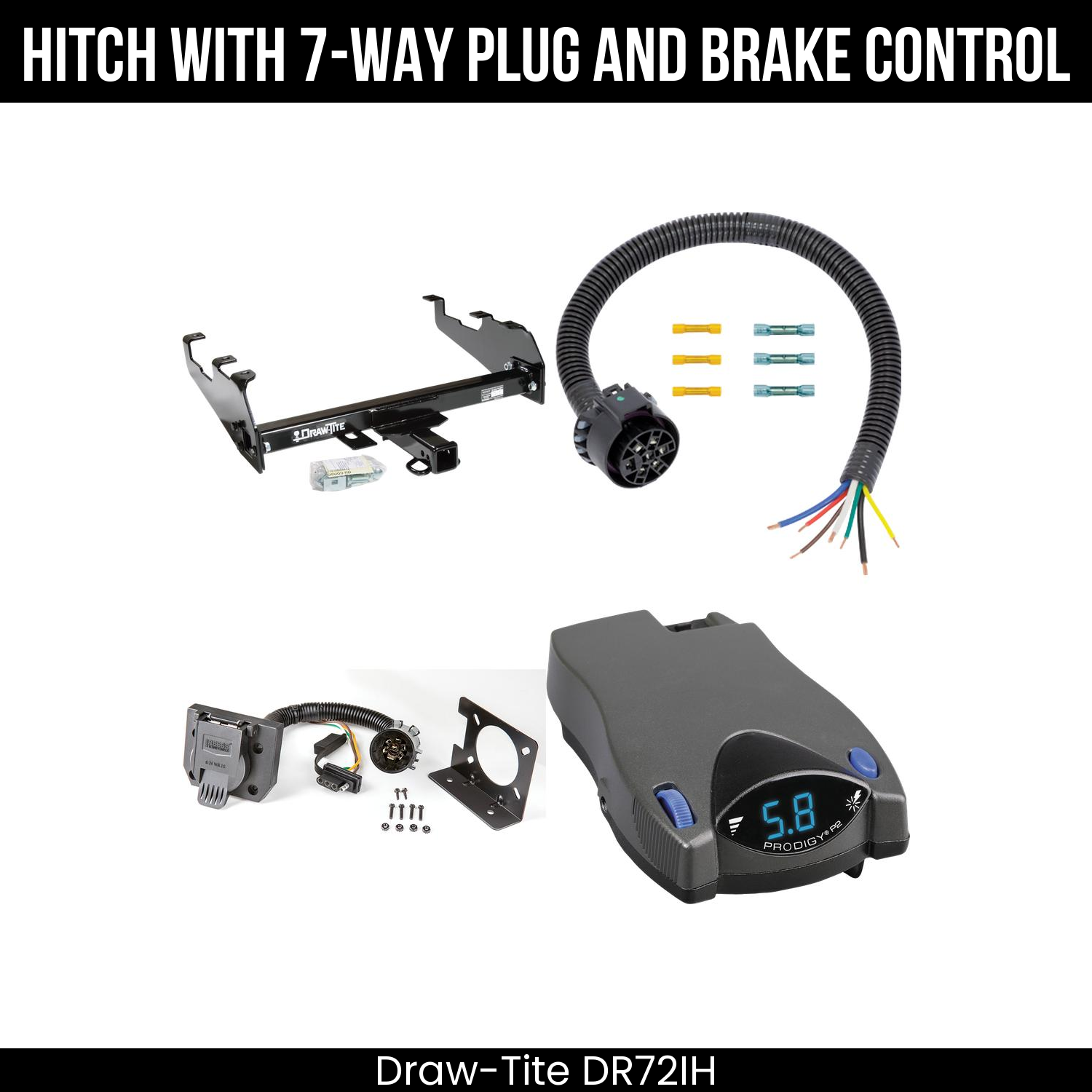 Trailer Hitch , 7-Way , Tekonsha Prodigy P2 Brake Control