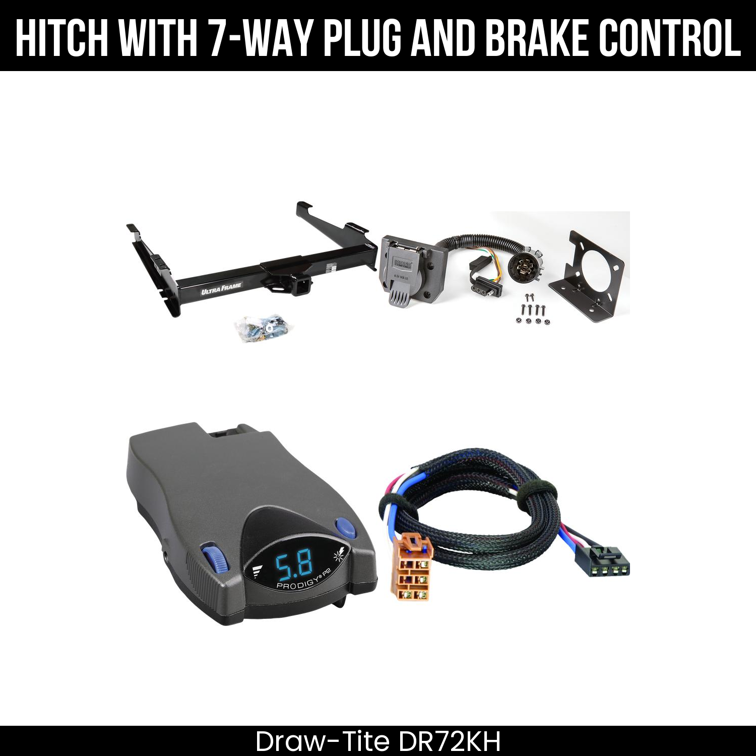 Trailer Hitch , 7-Way , Tekonsha Prodigy P2 Brake Control