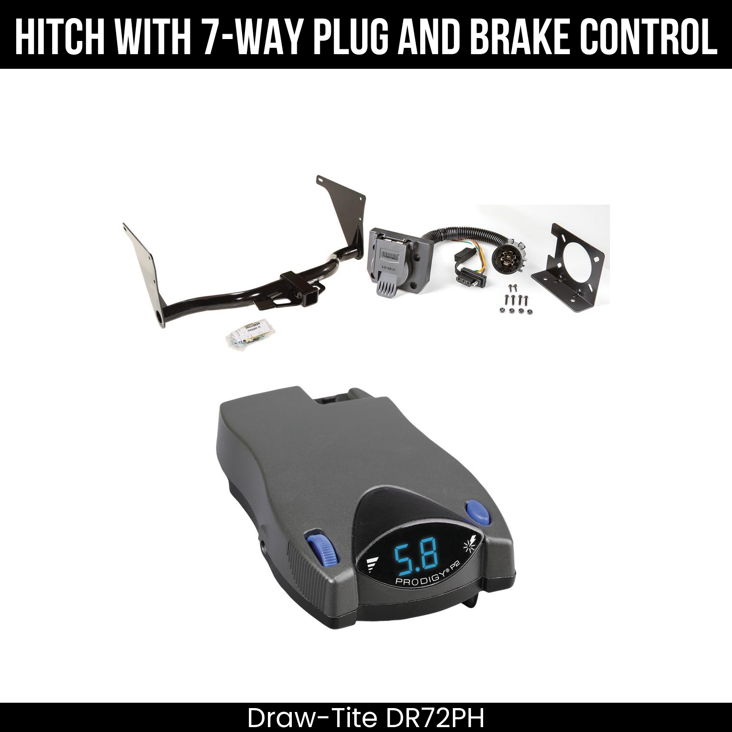 Trailer Hitch , 7-Way , Tekonsha Prodigy P2 Brake Control