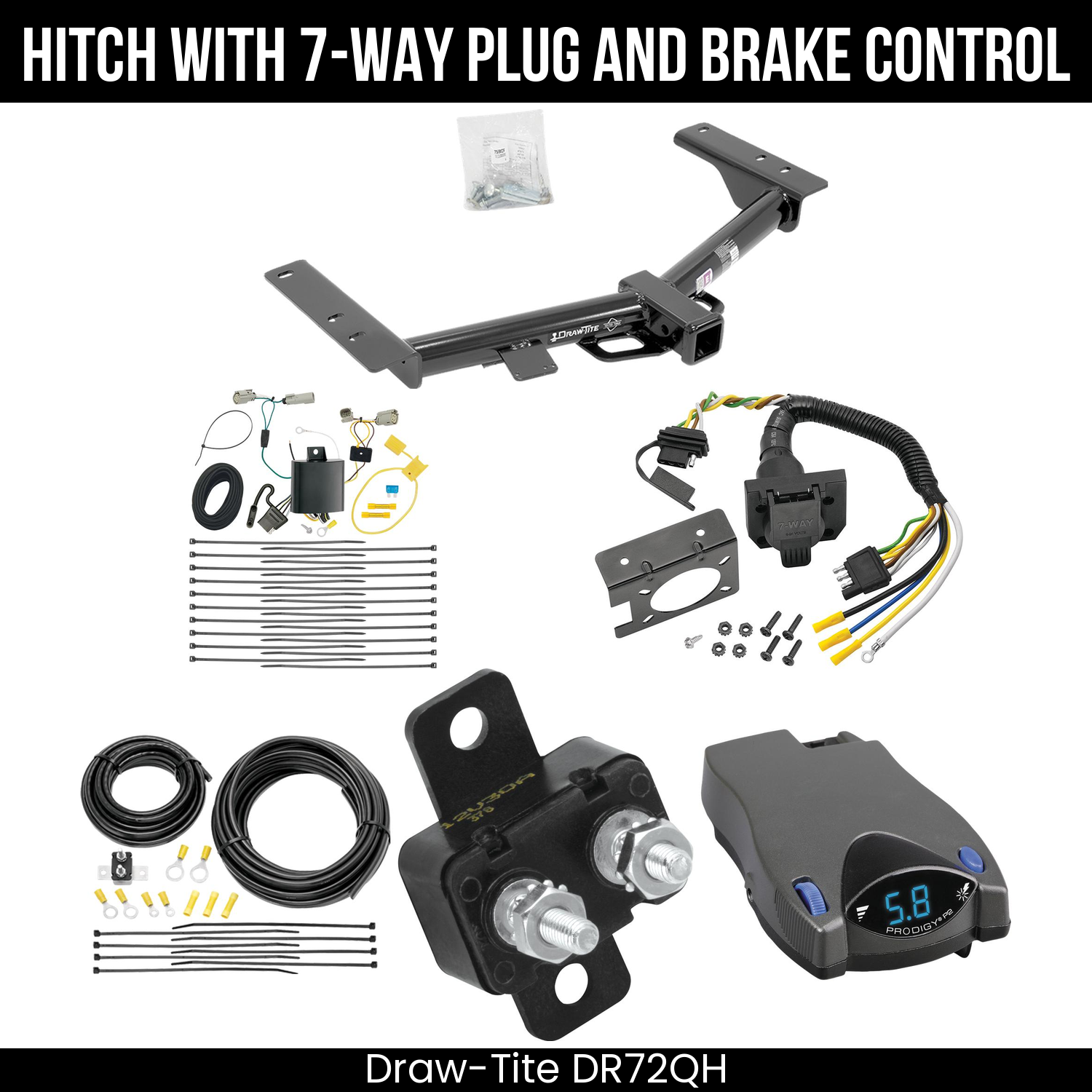 Trailer Hitch , 7-Way , Tekonsha Prodigy P2 Brake Control