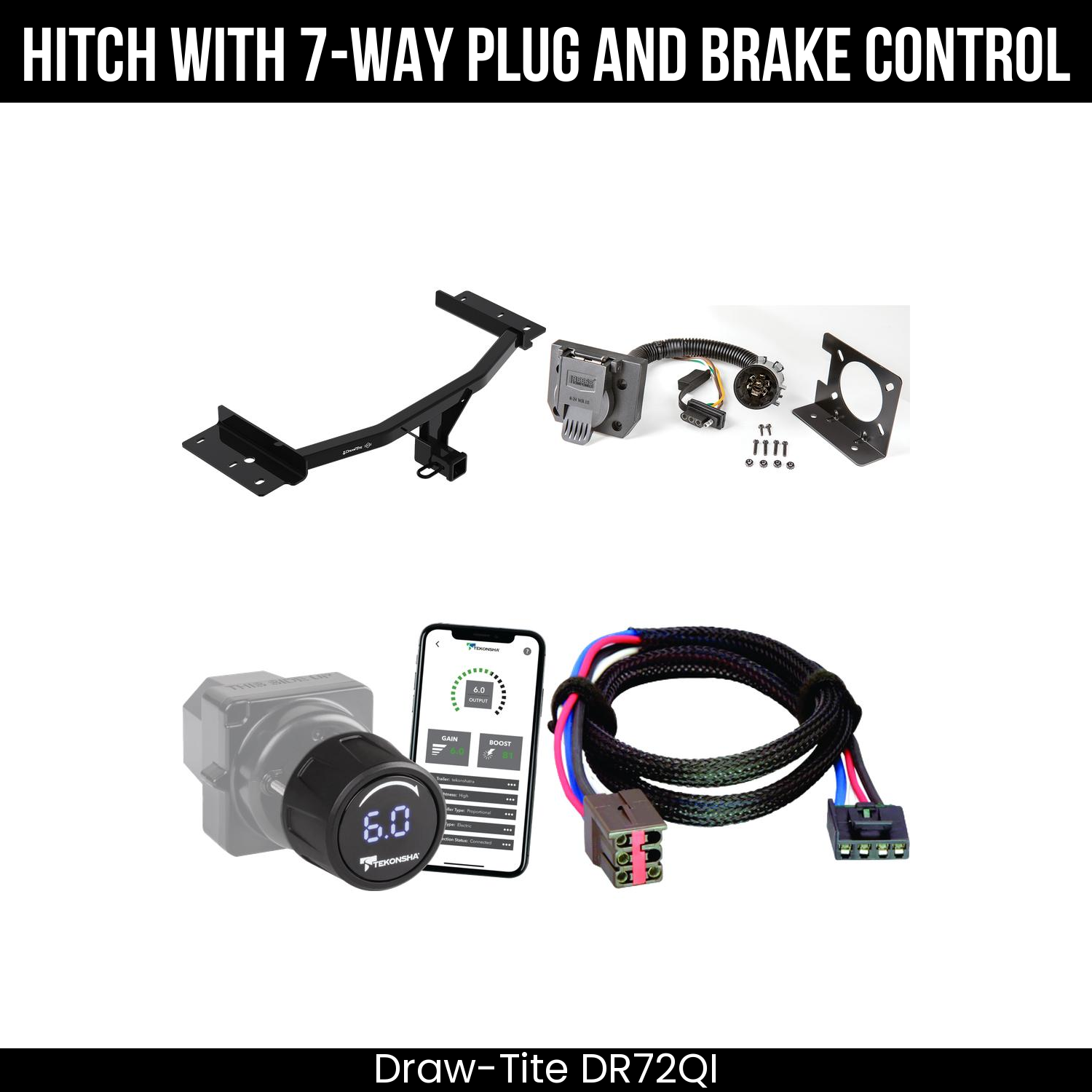 Draw Tite DR72QI Hitch With 7 Way Plug And Brake Control Bundle Featureimg