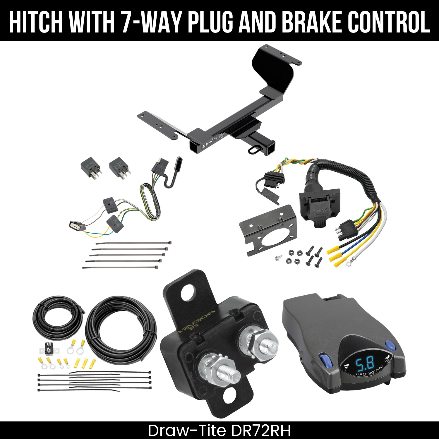 Trailer Hitch , 7-Way , Tekonsha Prodigy P2 Brake Control