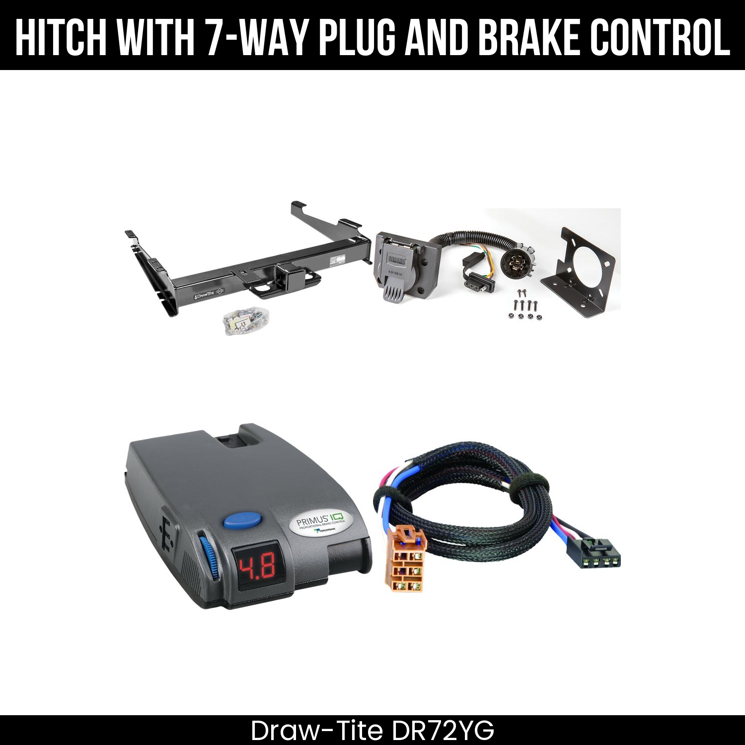 Trailer Hitch , 7-Way , Tekonsha Primus IQ Brake Control