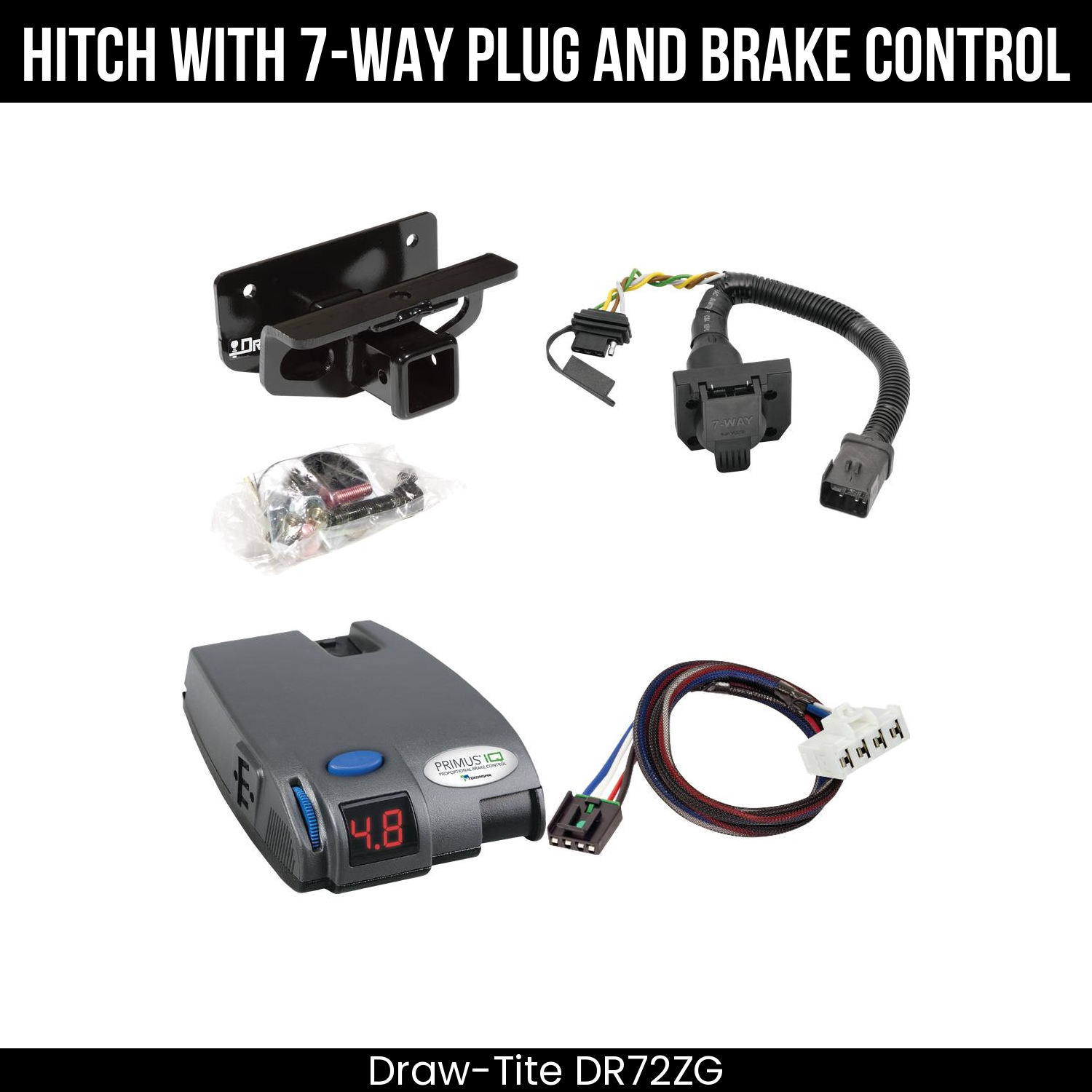 Trailer Hitch , 7-Way , Tekonsha Primus IQ Brake Control