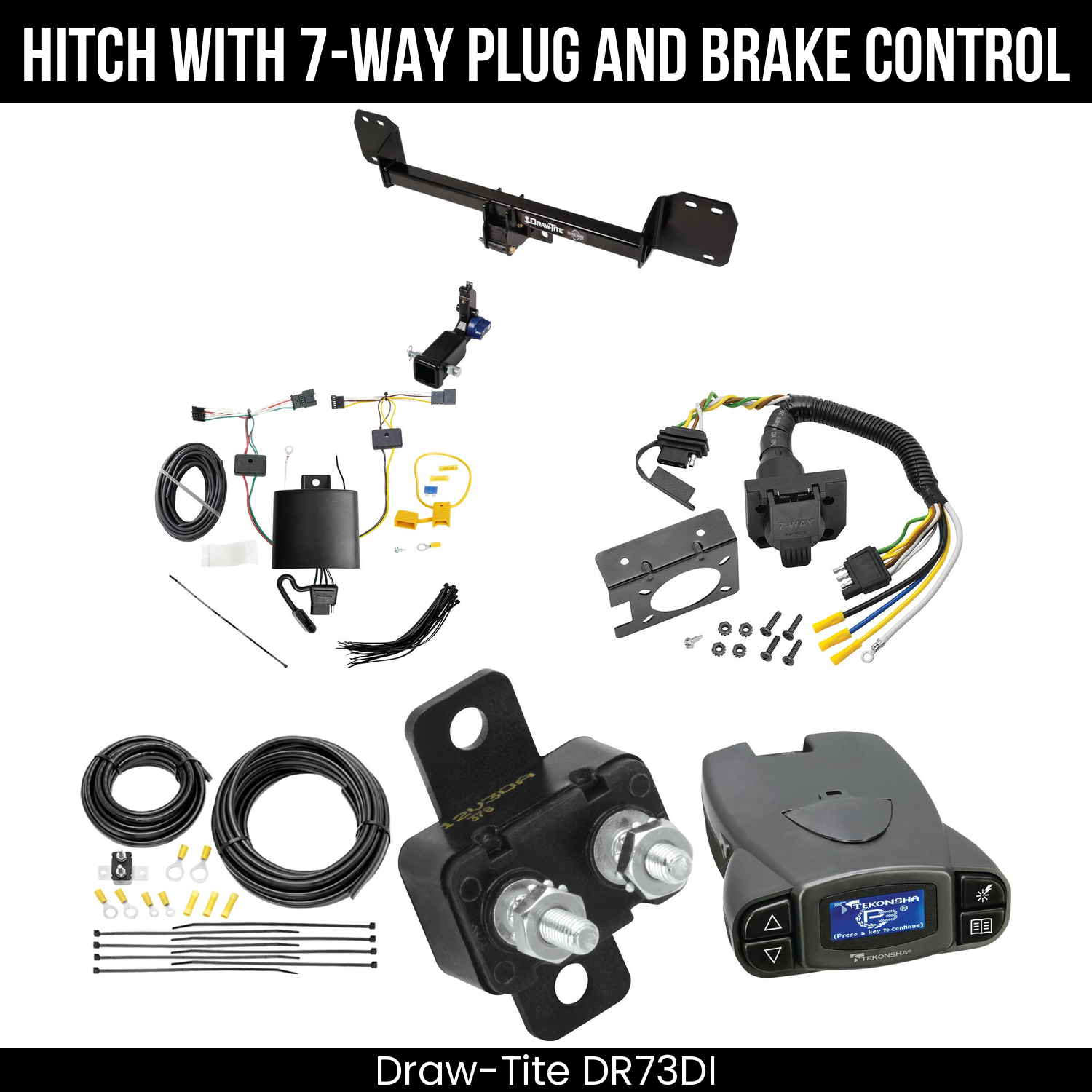 Trailer Hitch , 7-Way , Tekonsha Prodigy P3 Brake Control