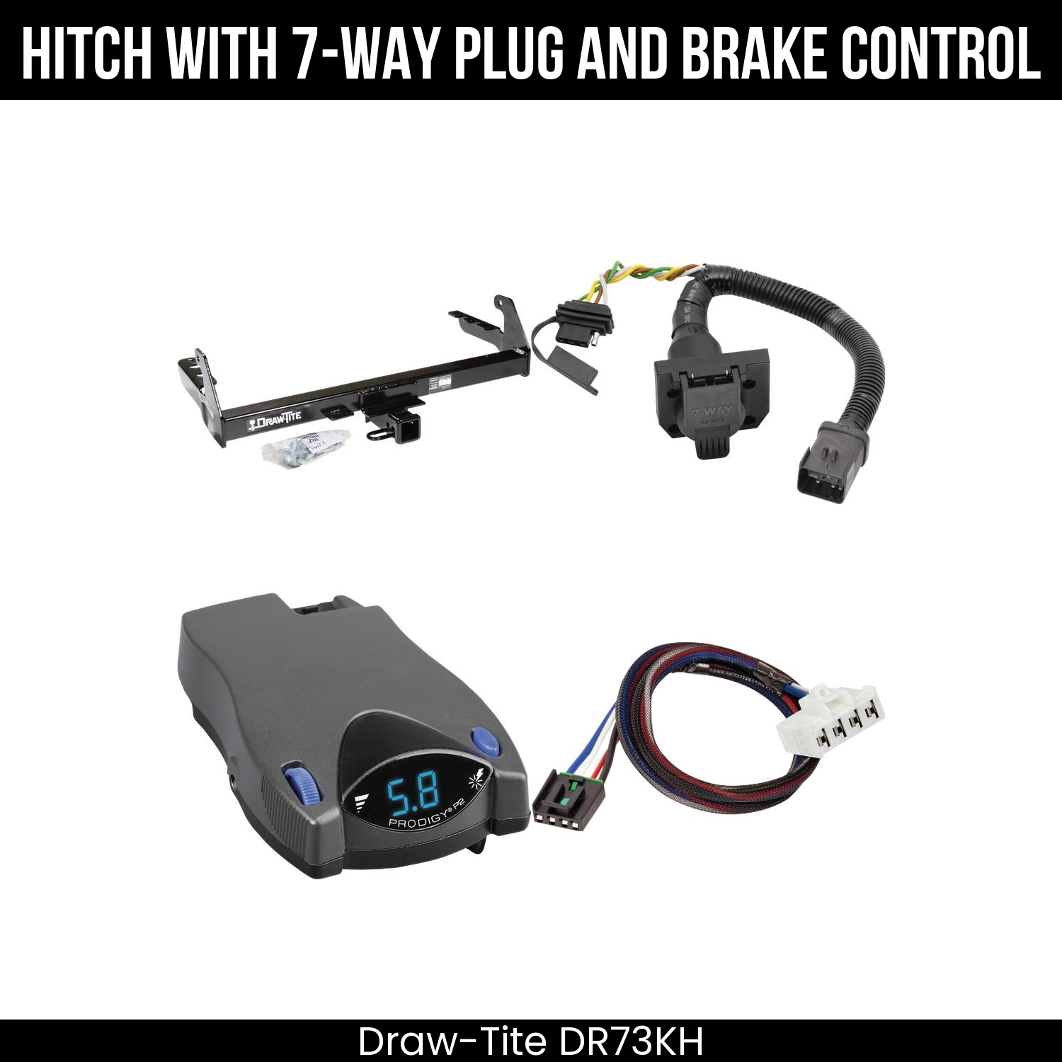 Trailer Hitch , 7-Way , Tekonsha Prodigy P2 Brake Control