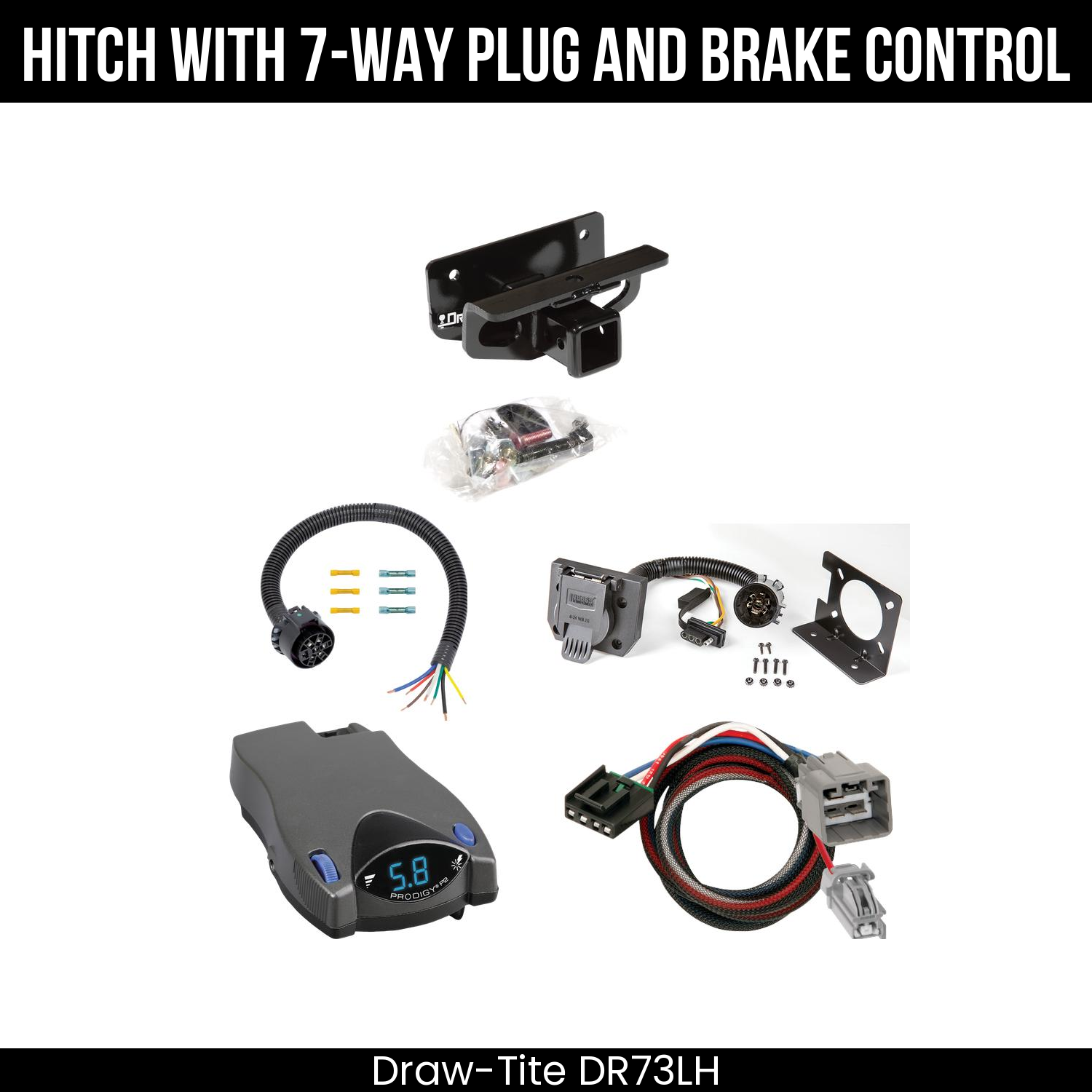Trailer Hitch , 7-Way , Tekonsha Prodigy P2 Brake Control