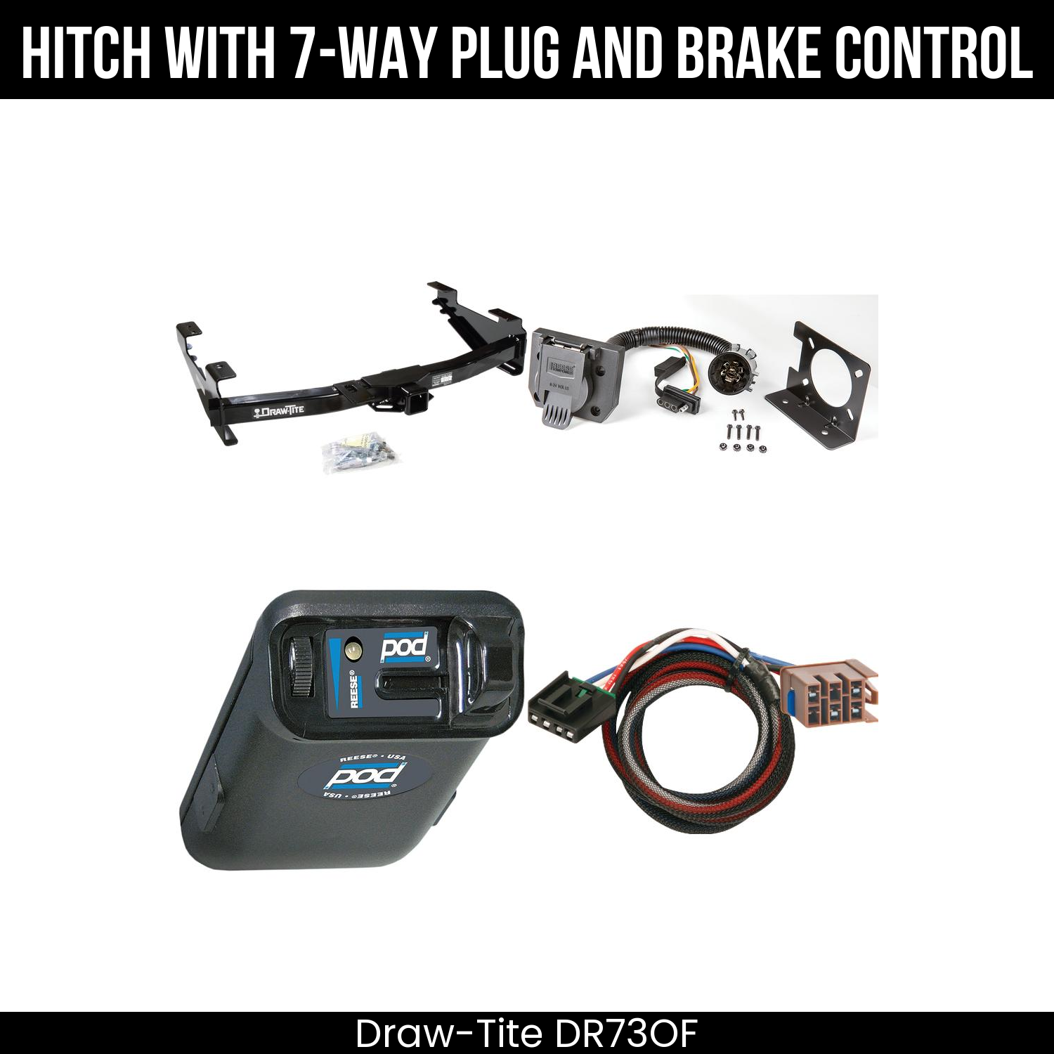 Trailer Hitch , 7-Way , Reese POD Brake Control